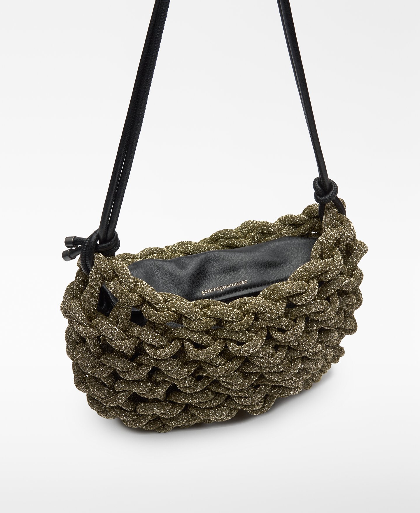 Bolsa cocktail tubular trançada mulher image number 2