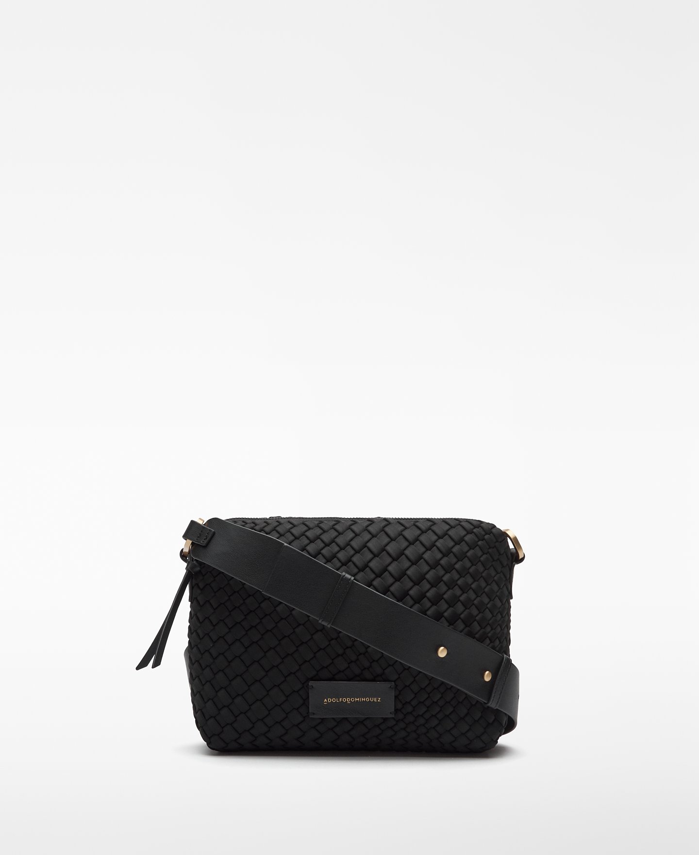 Braided fabric medium crossbody woman image number 0