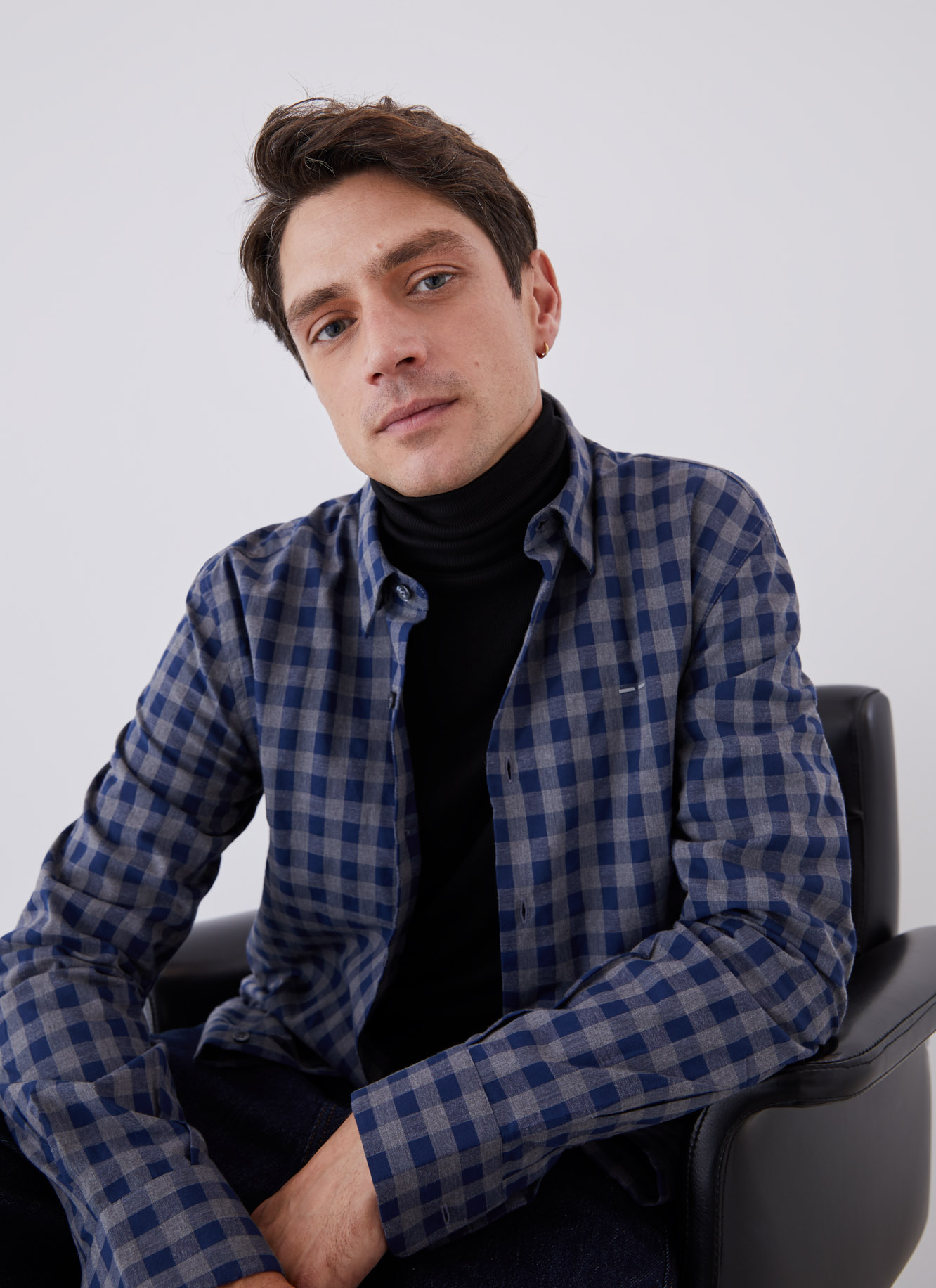 Checked cotton shirt image number 0