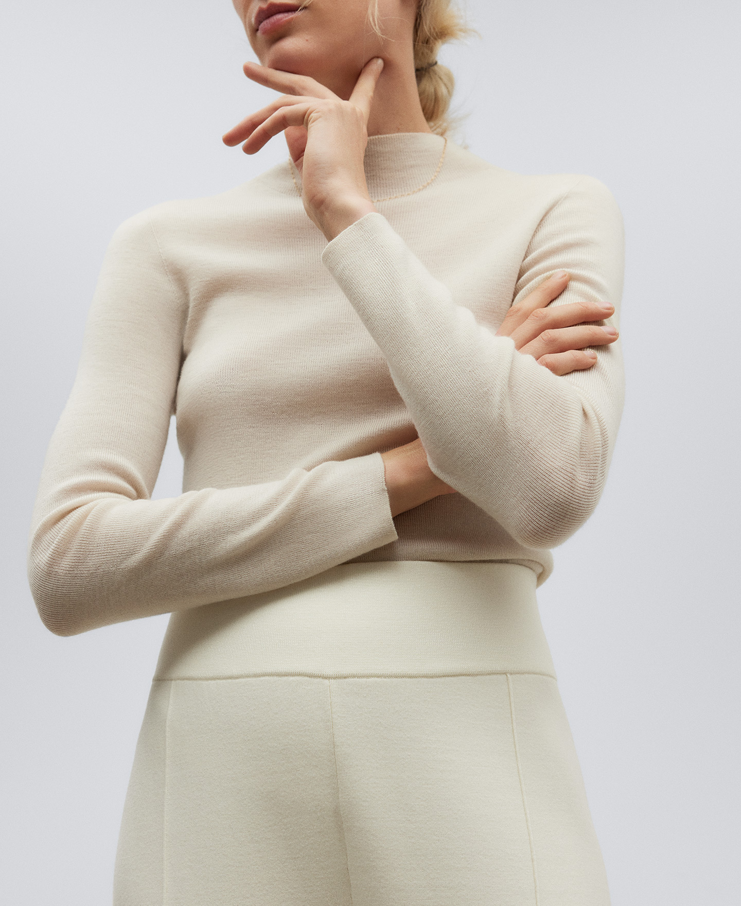 Pantalón doble frontura mujer image number 3