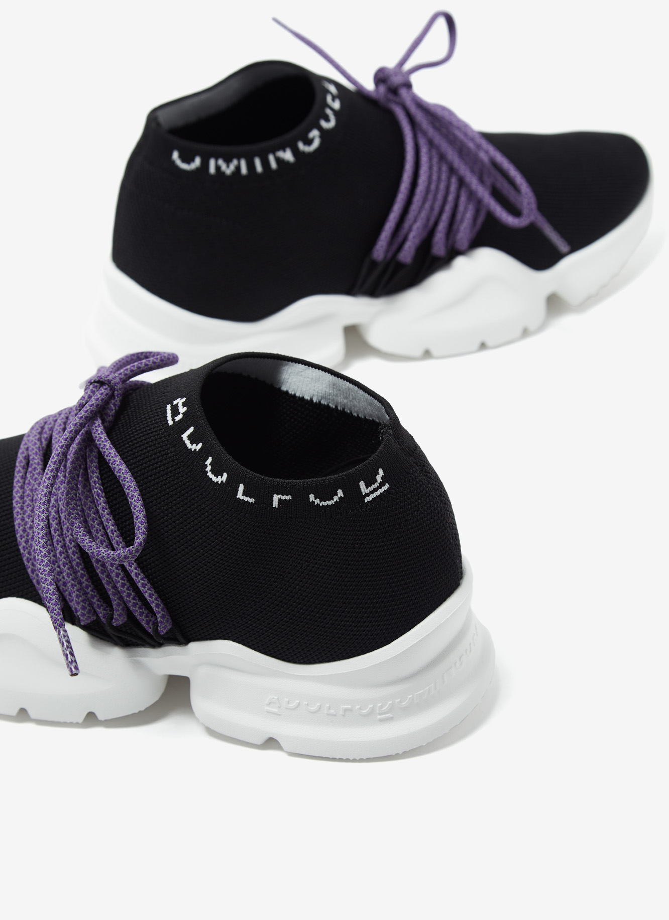 Sock-style sneakers with side logo image number 1