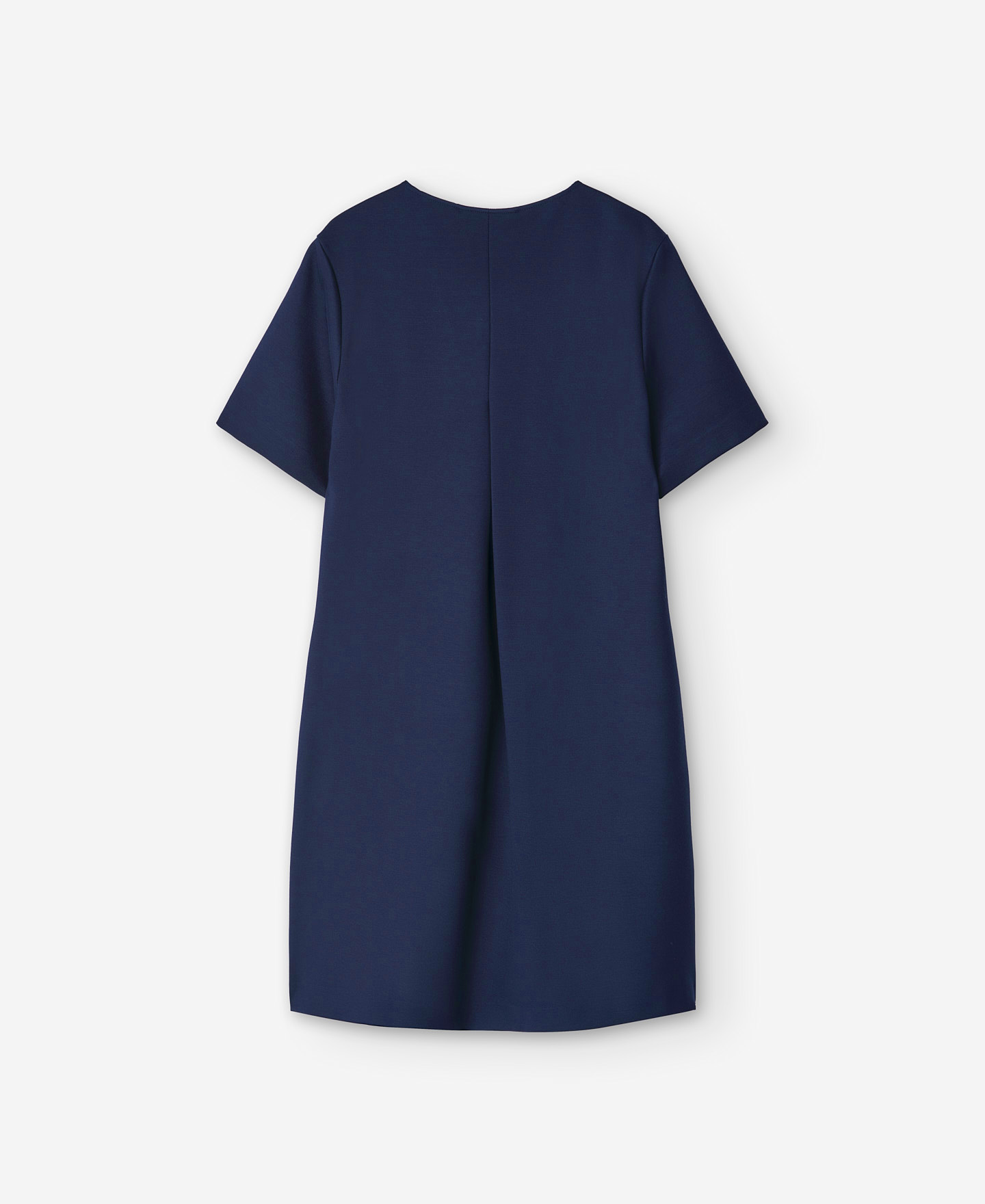 Navy blue viscose fabric dress for women image number 5