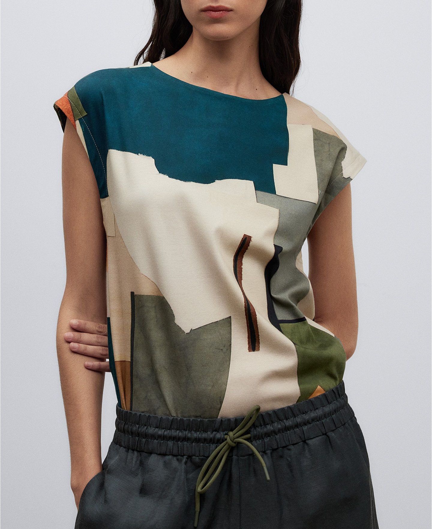 Flowy T-shirt woman image number 0