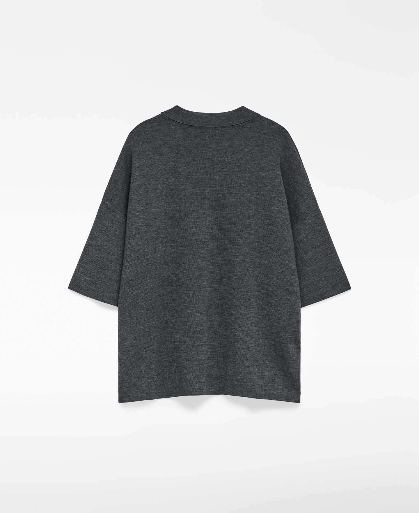 Polo oversize em malha para mulher image number 5
