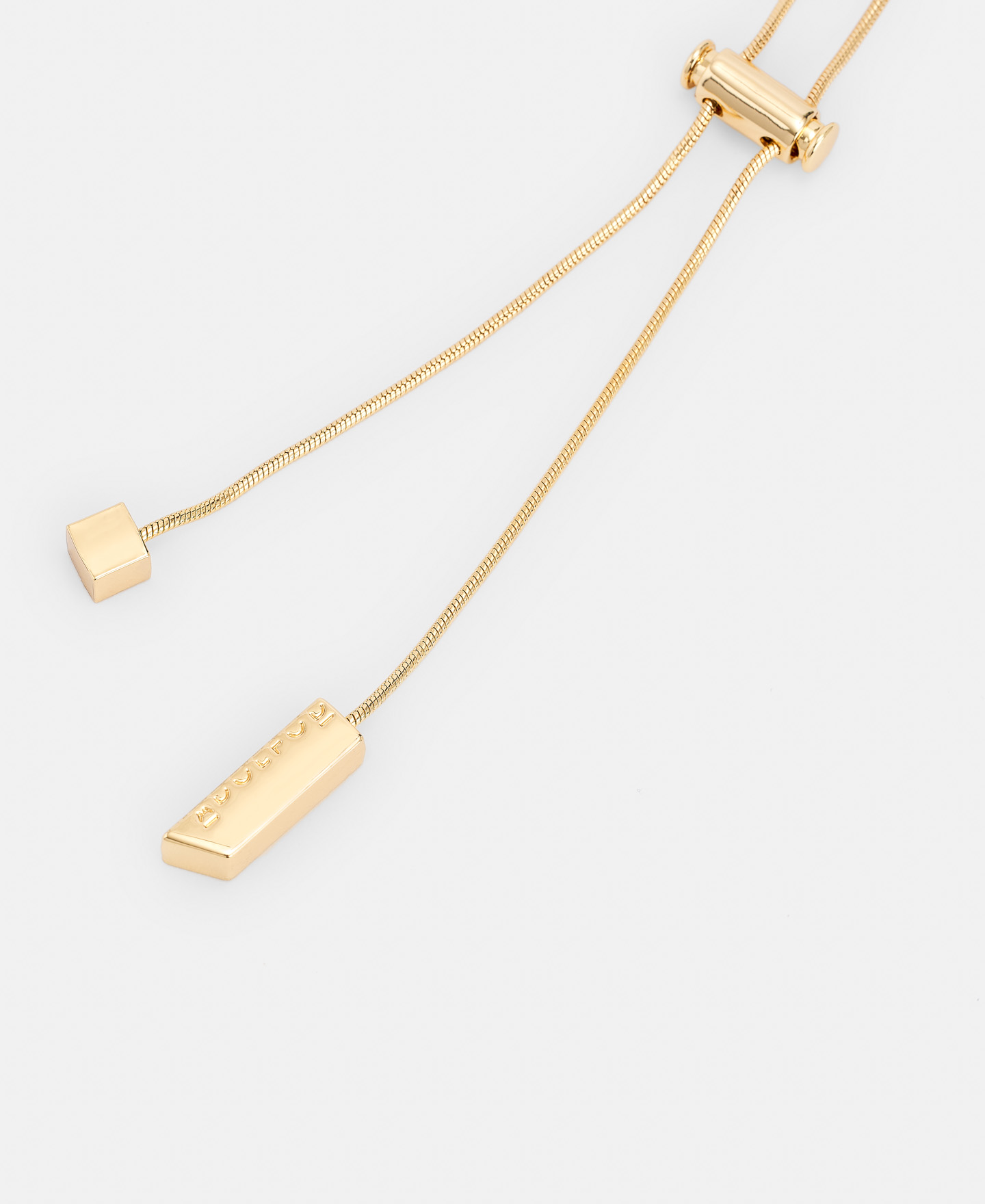 Zinc and brass triangular necklace image number 2
