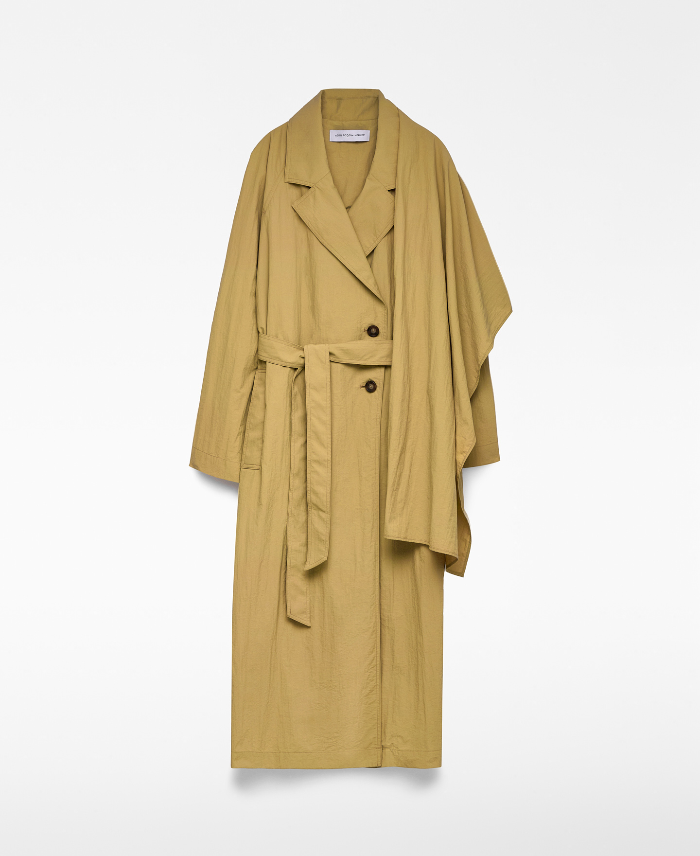Nylon shawl piece trench coat woman image number 4