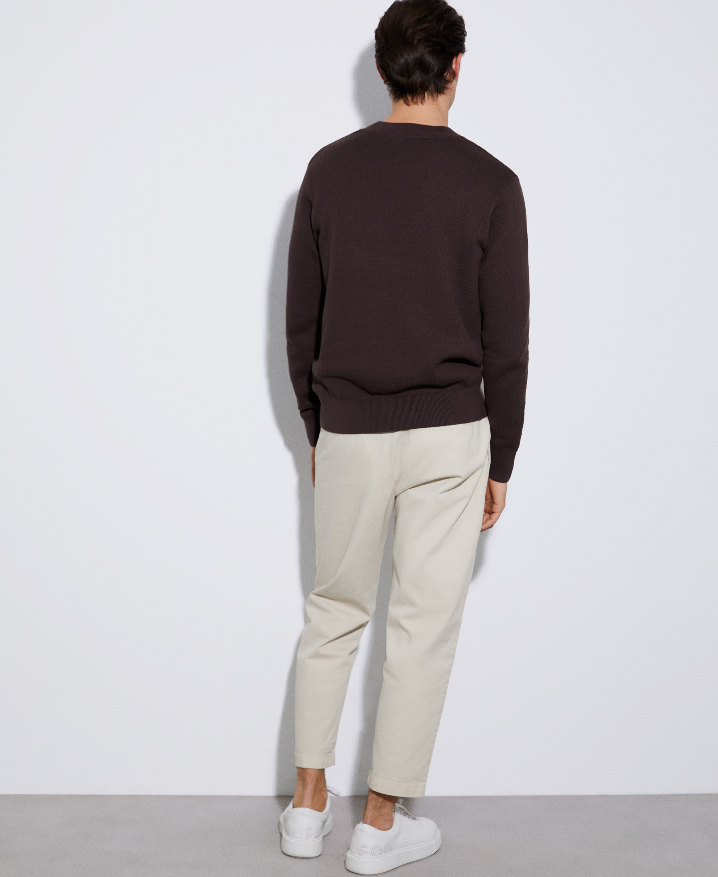Cotton knit sweater image number 2
