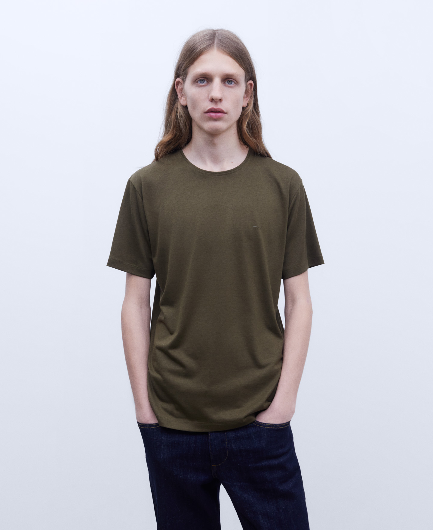 Lyocell and cotton T-shirt image number 0