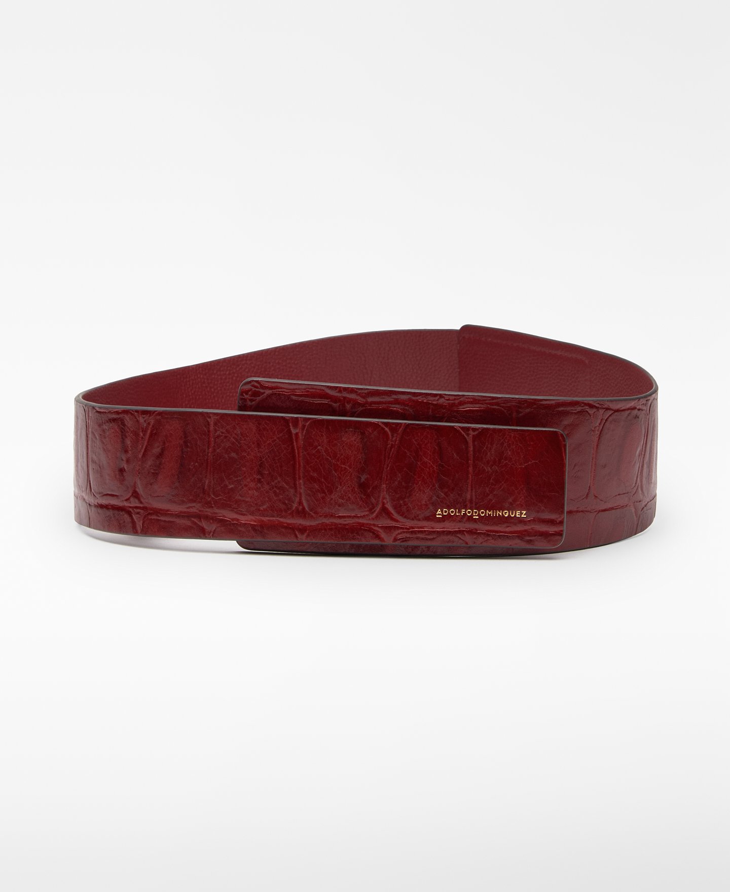 Coco leather Velcro closure belt woman image number 0