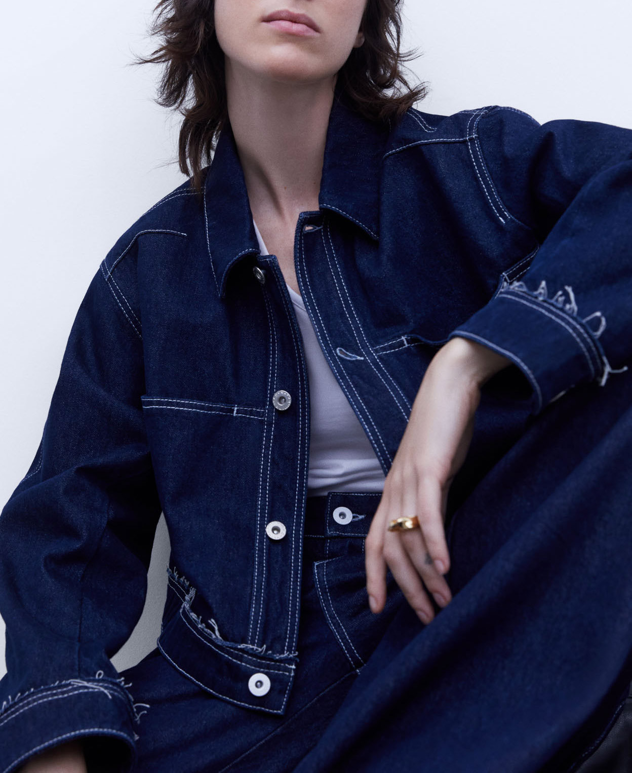 Cotton denim jacket image number 0