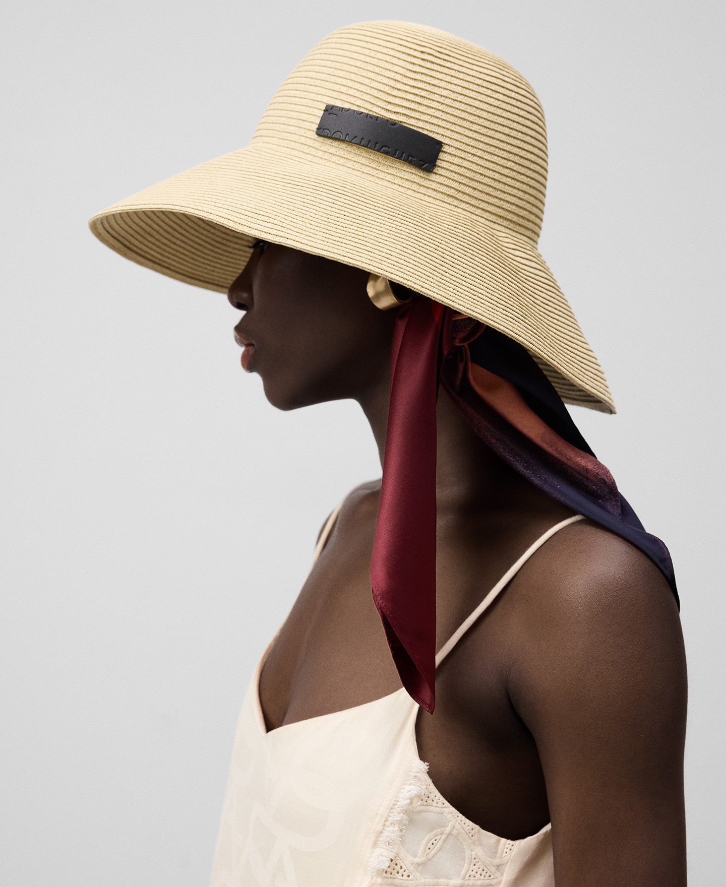 Chapeau Pamela à larges bords en papier femme image number 3