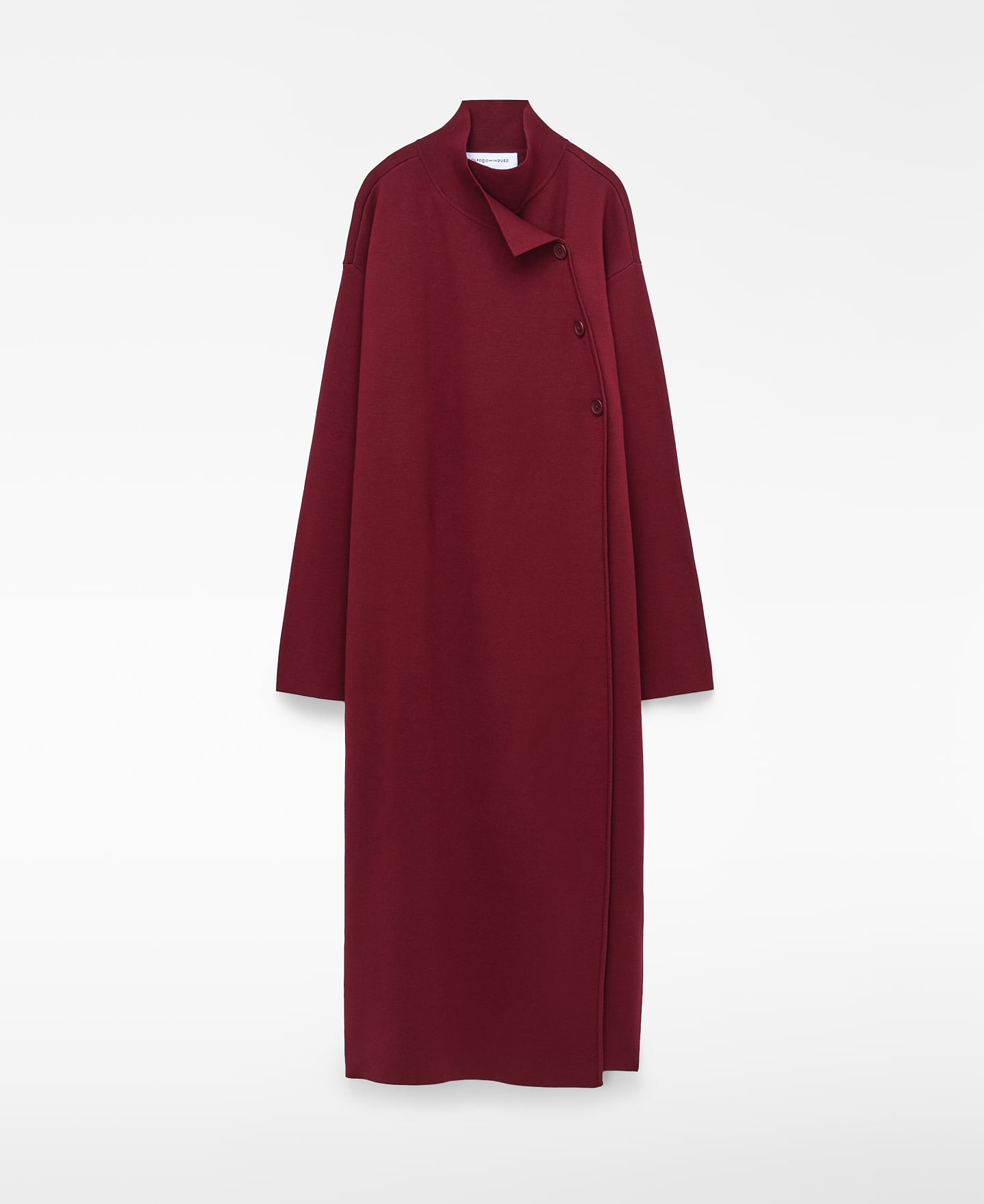 Manteau long en maille crois&eacute;e image number 4