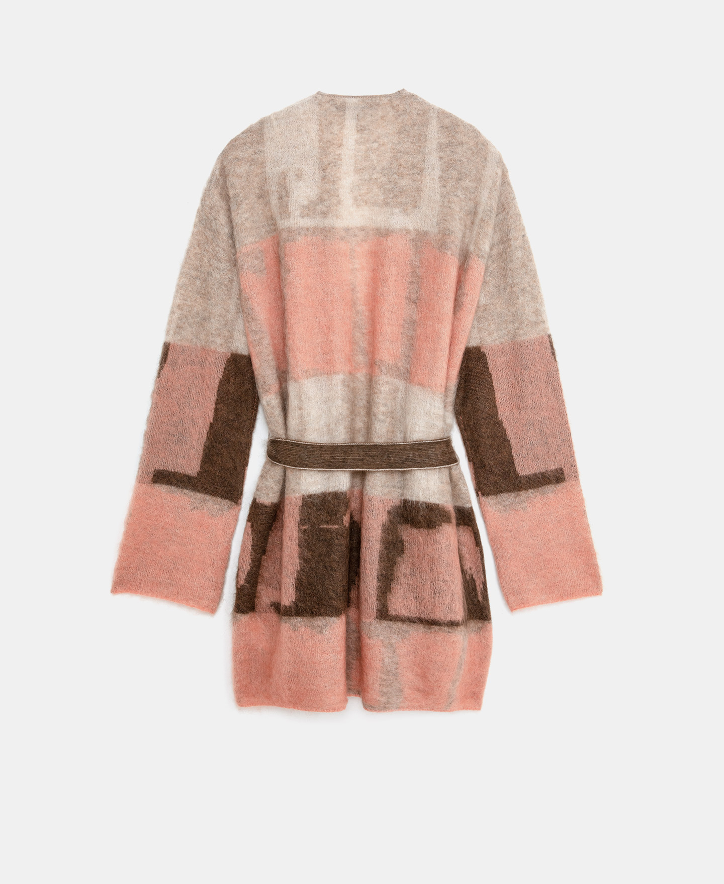 Carded mohair belted jacket image number 5