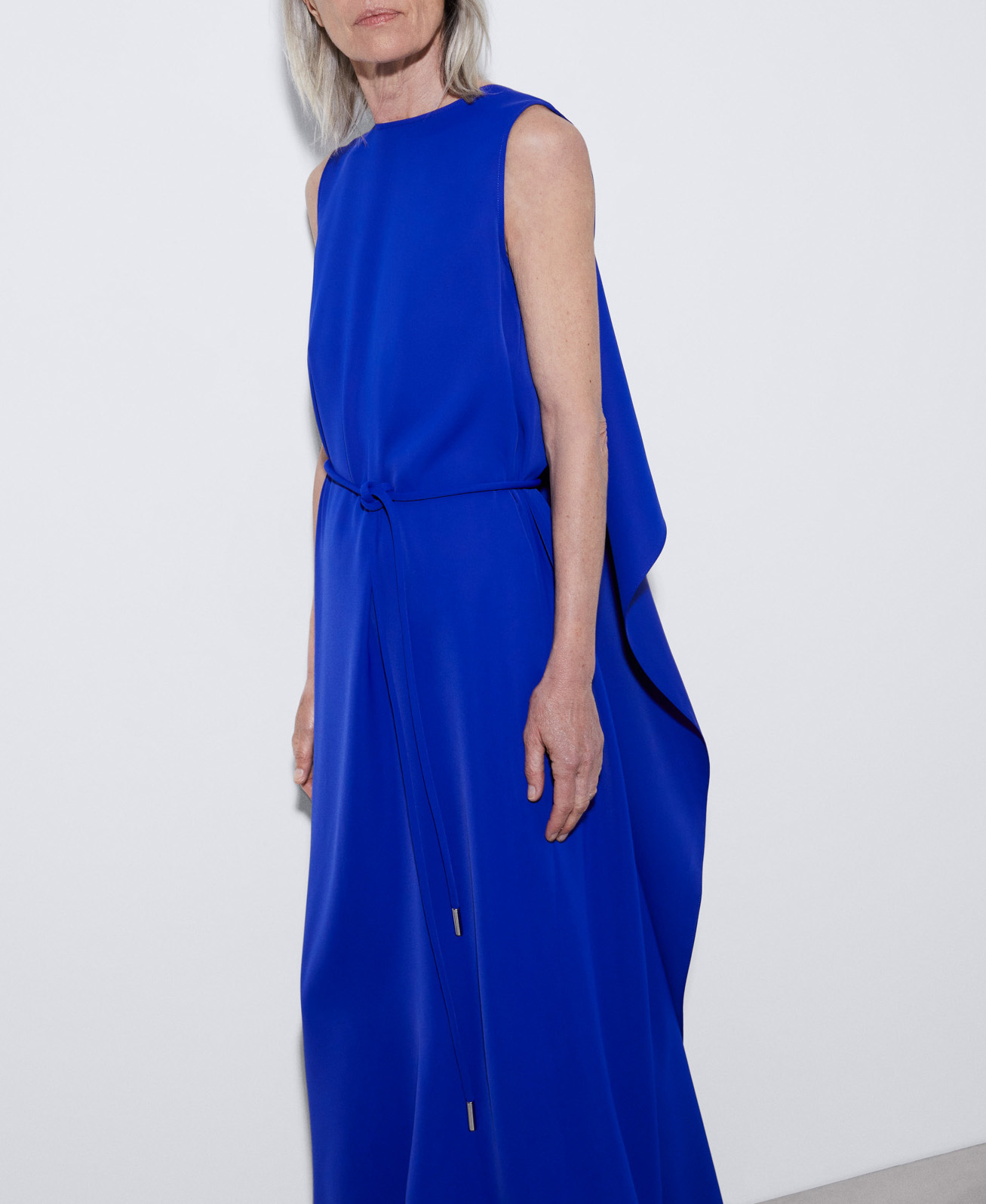 Cocktail dress with draped back image number 0