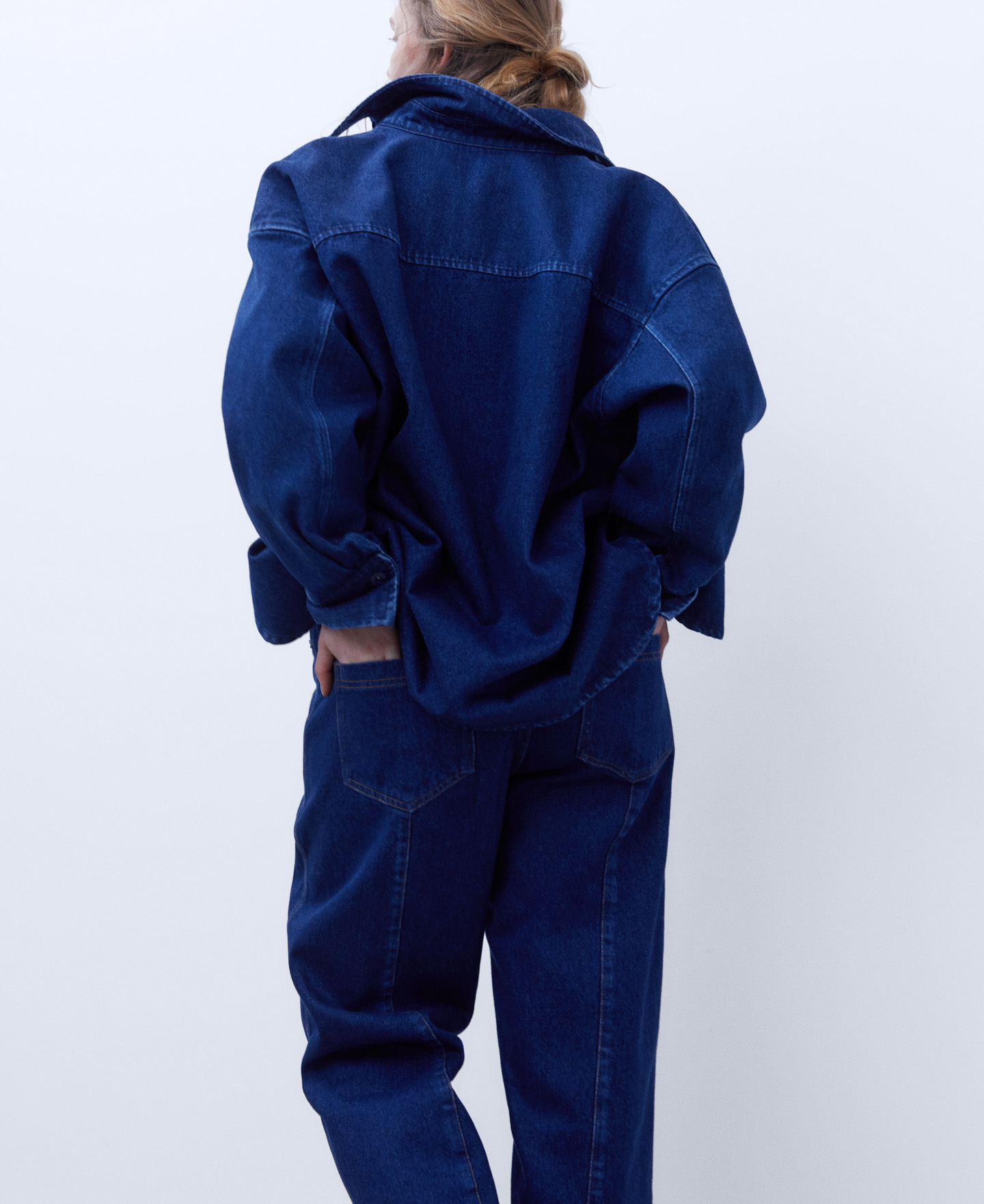 Oversize denim overshirt image number 2