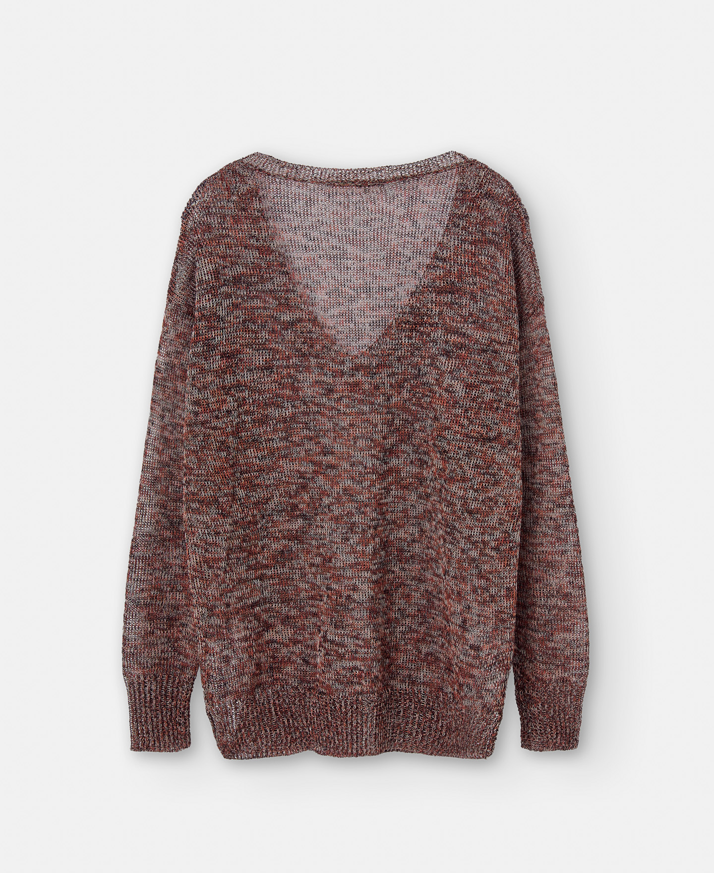 Jersey escote pico en lino image number 1