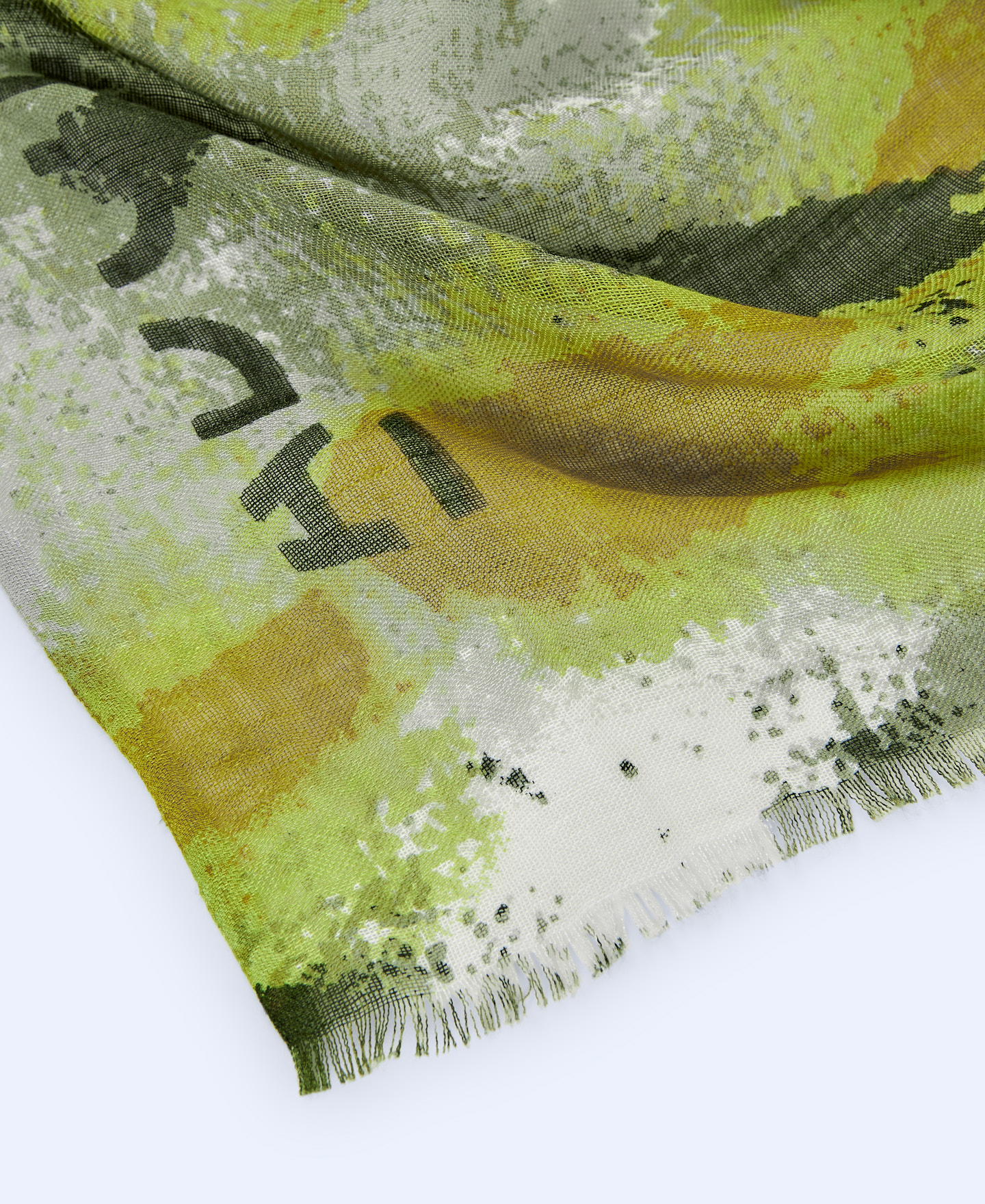 Linen and modal printed shawl image number 2