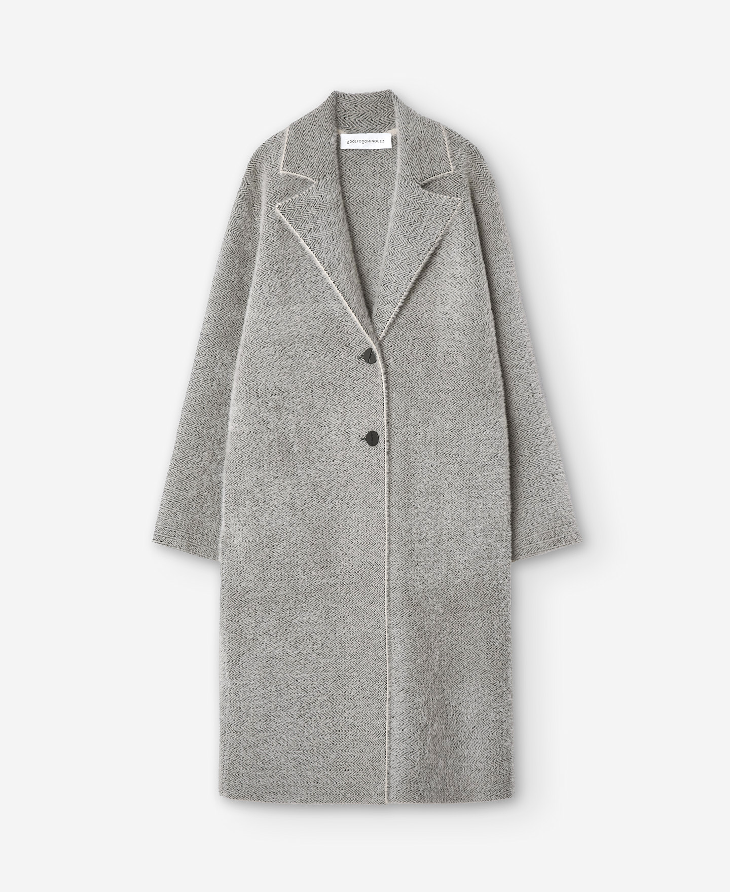 Two-tone nylon fabric coat for women image number 4
