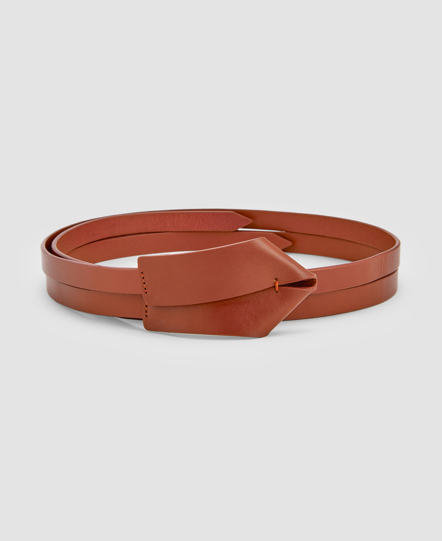 Bovine leather double belt image number 0
