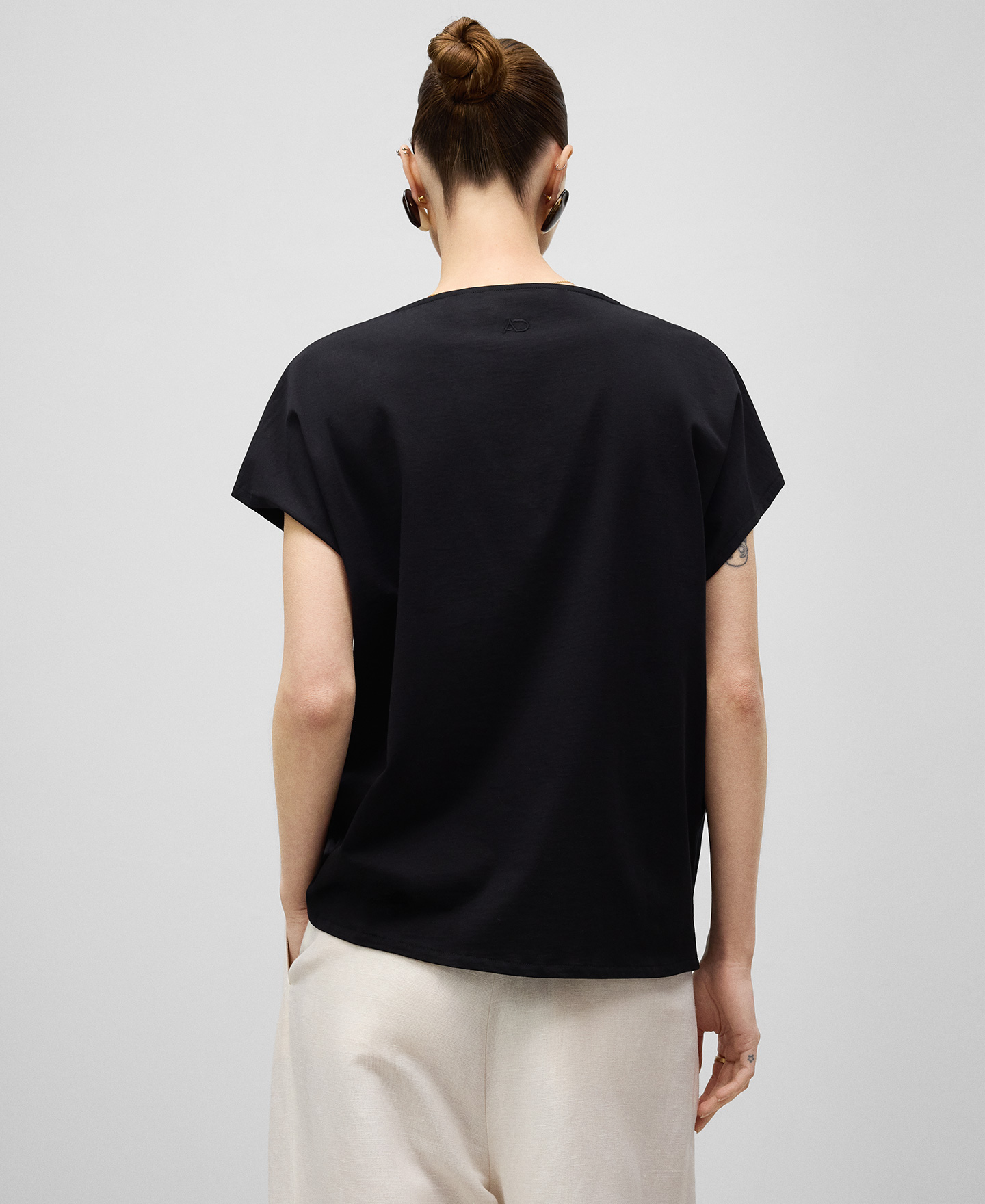 Organic cotton relaxed fit T-shirt woman image number 2