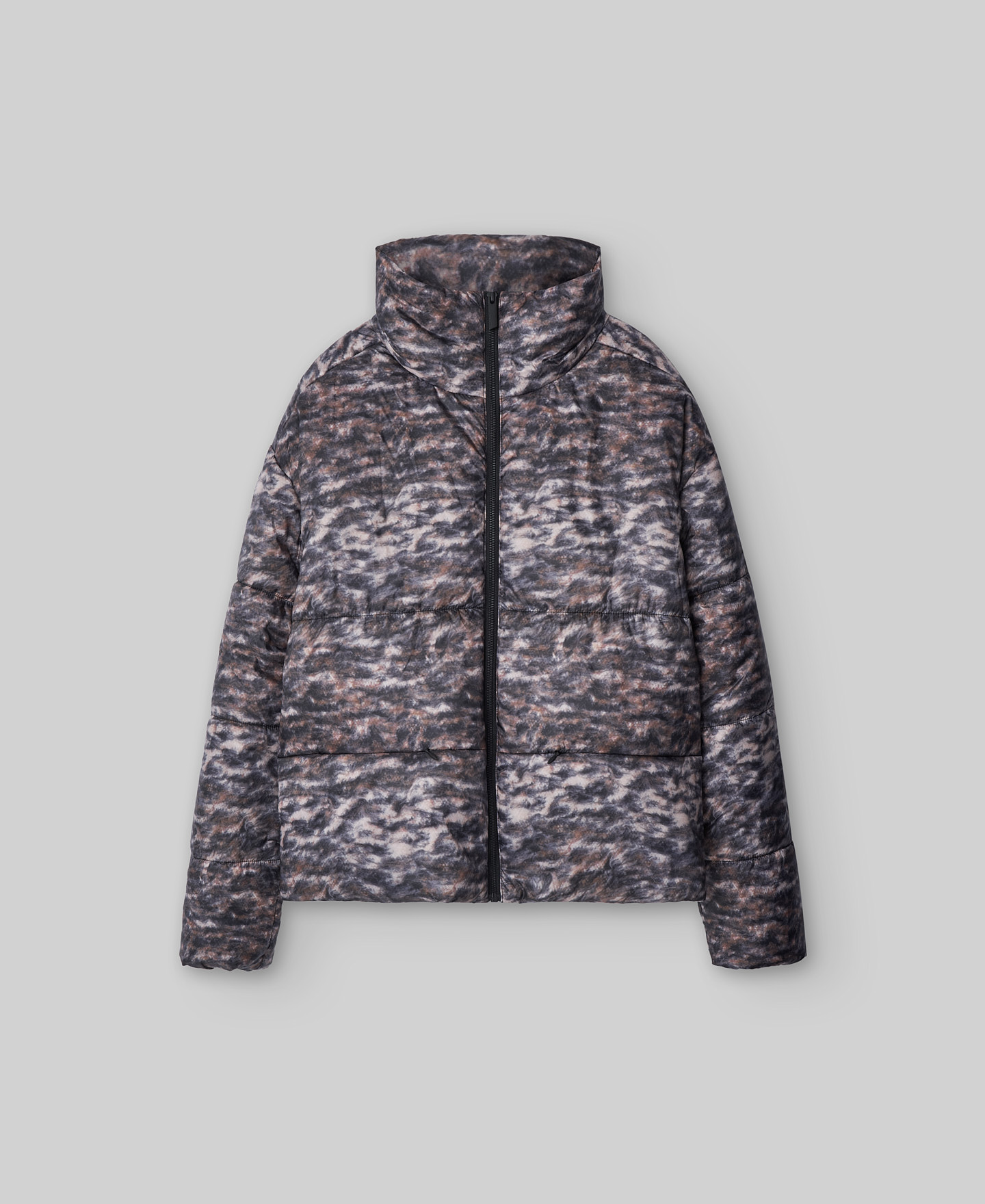 Chaqueta acolchada estampada mujer image number 4