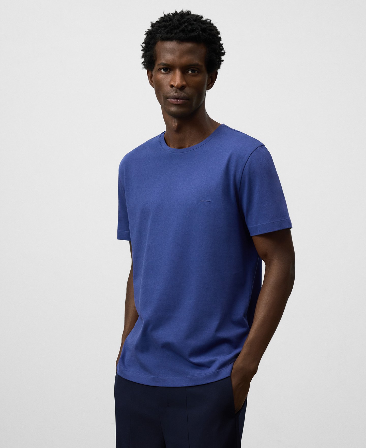 Camiseta regular fit algodón hombre image number 0