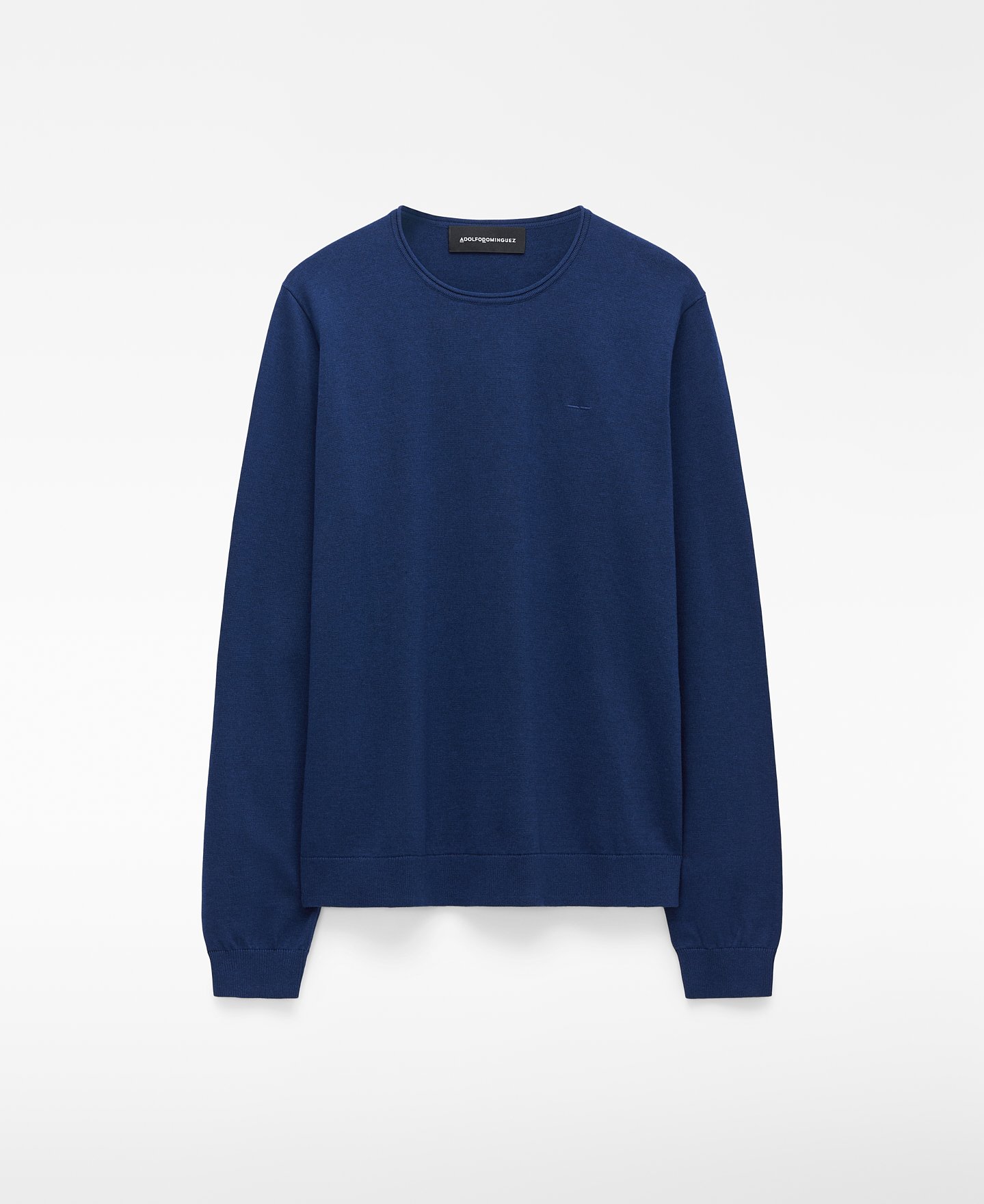 Organic cotton rolled neck sweater image number 0
