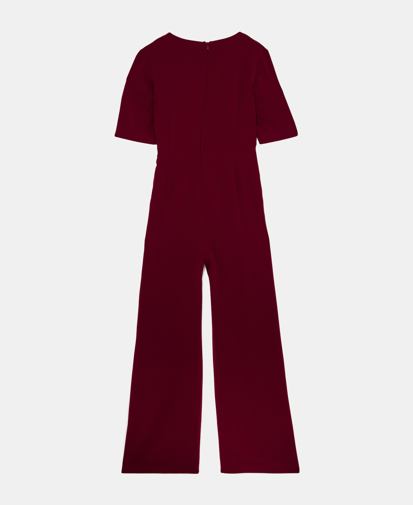 V-neck jumpsuit with draped belt image number 5
