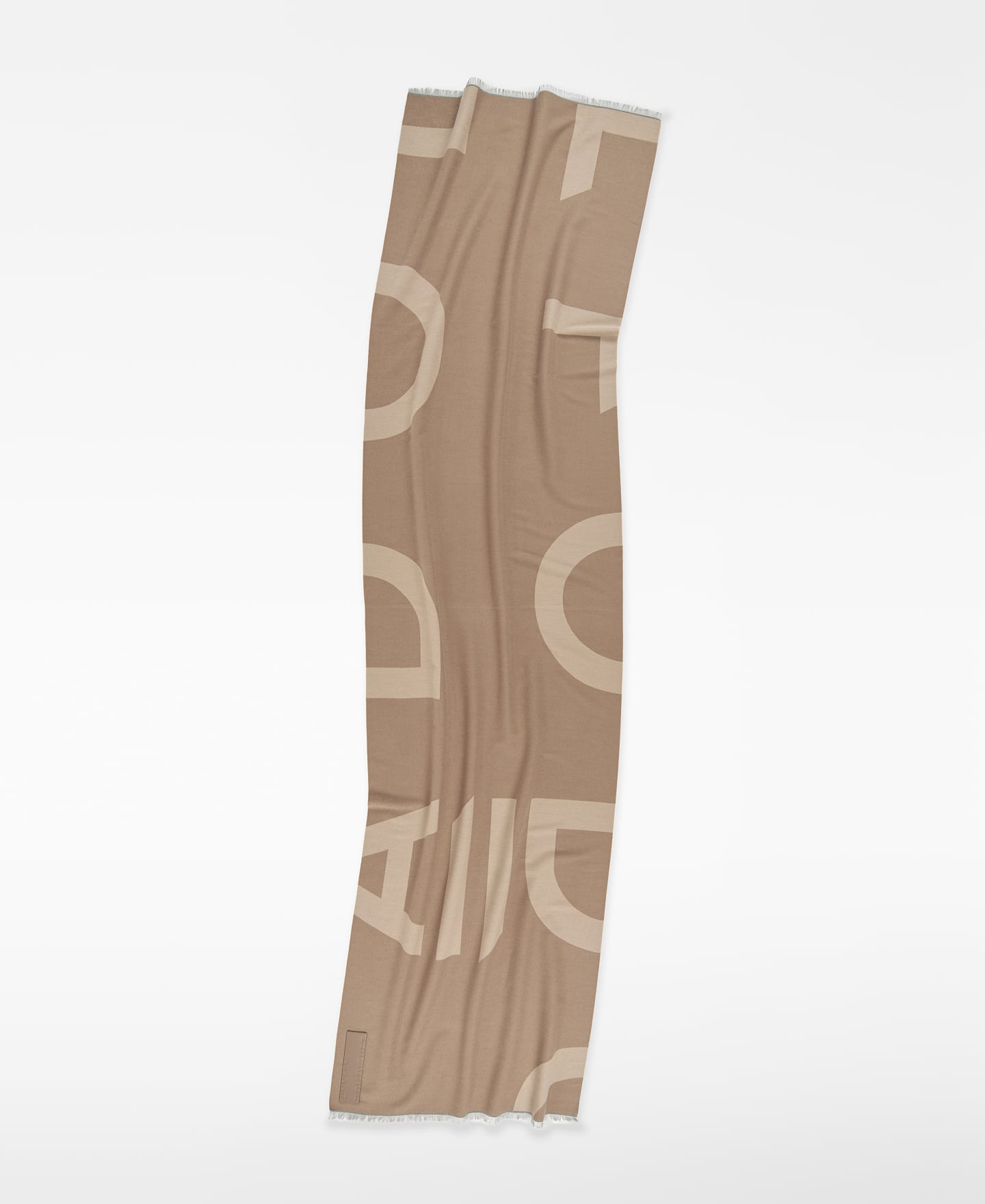 Bufanda bicolor maxi logo jacquard image number 1