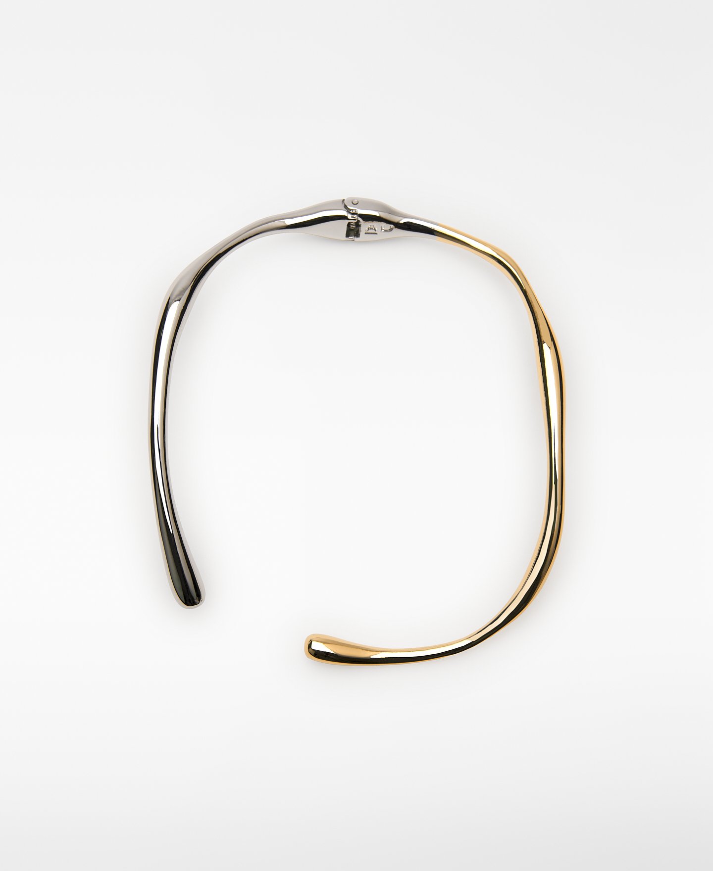 Double-lacquered metal choker woman image number 0