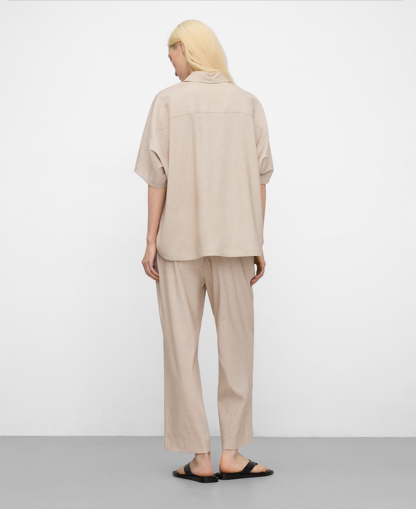 Microprint oversize shirt image number 2