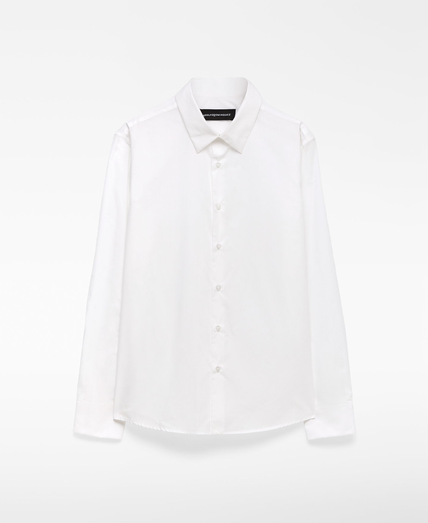 Regular fit lapel collar shirt man image number 4