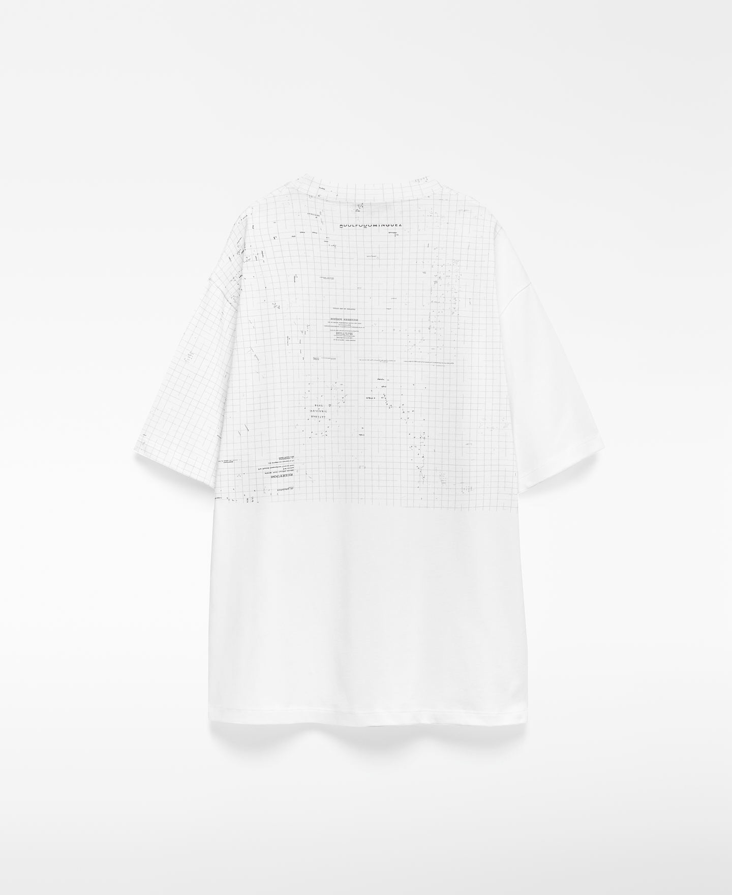 Map-printed organic cotton T-shirt woman image number 5