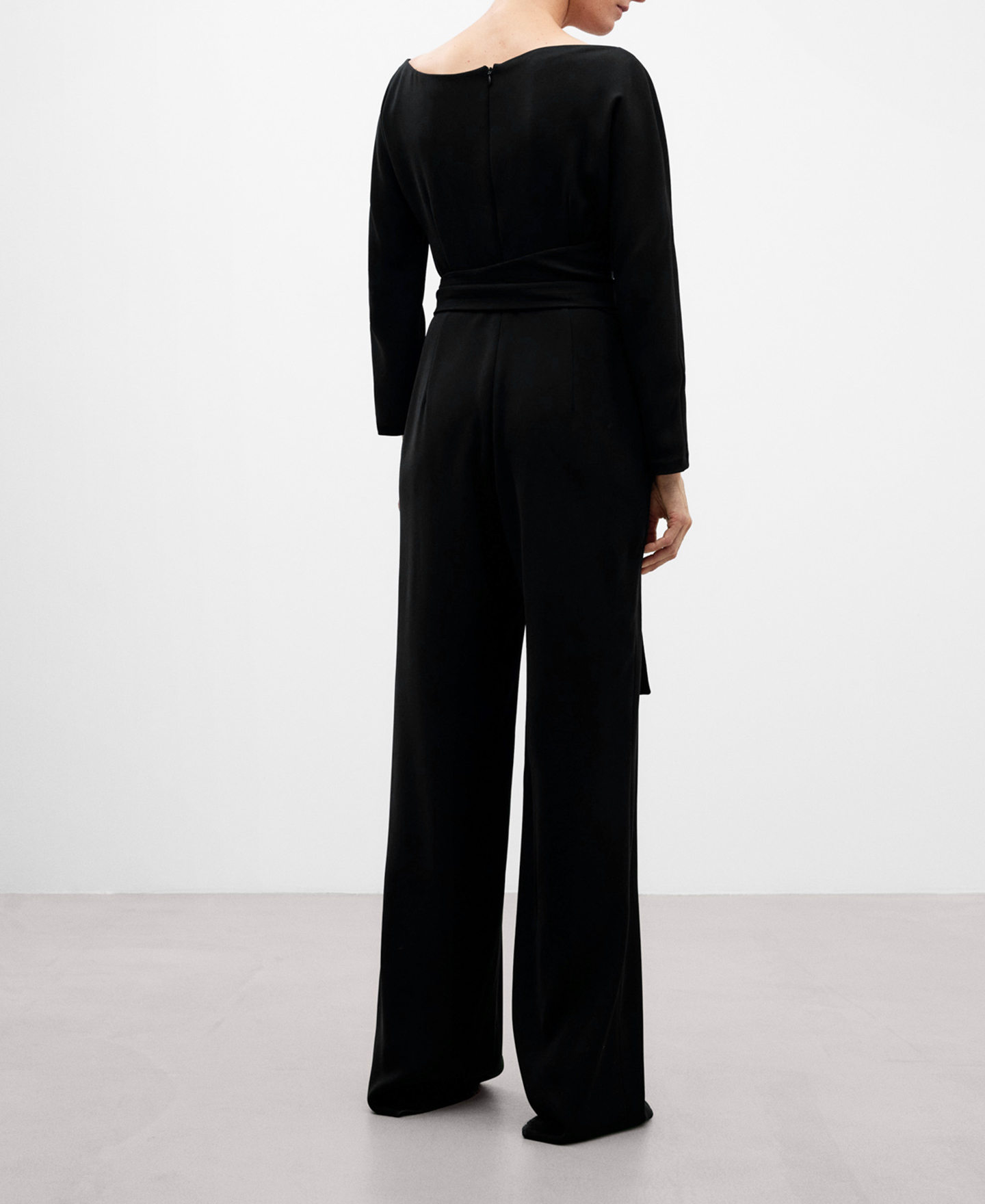 Sash belt monochromatic jumpsuit image number 2