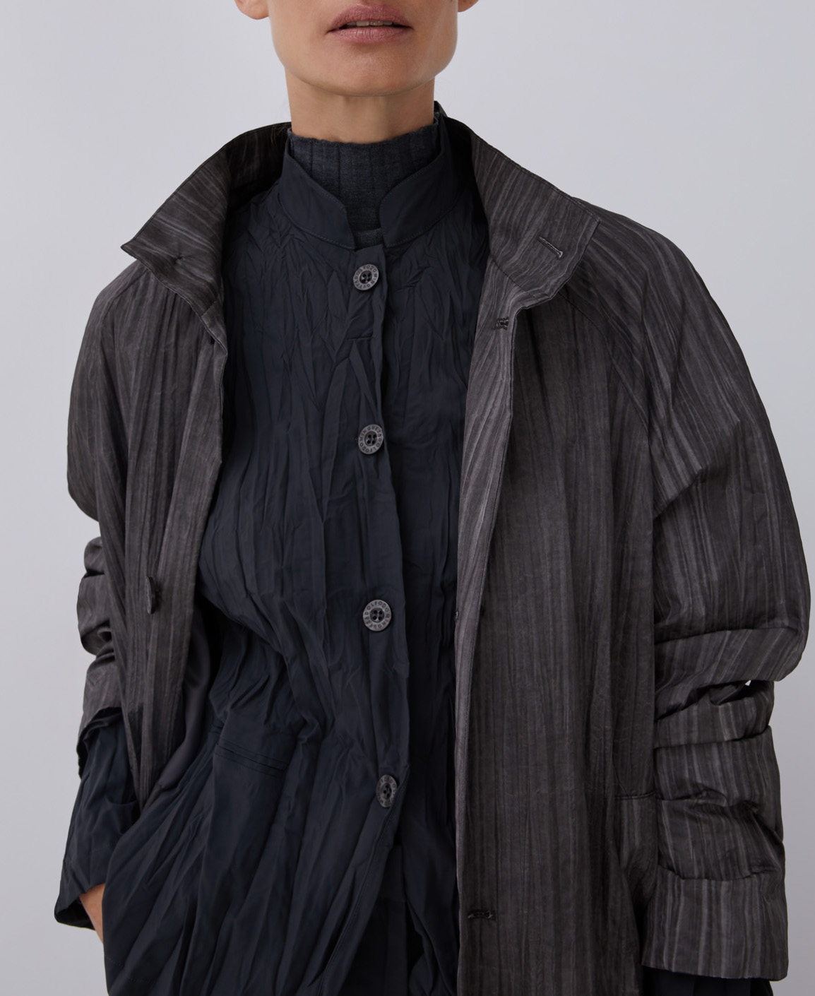 Merino wool rib knit sweater image number 4