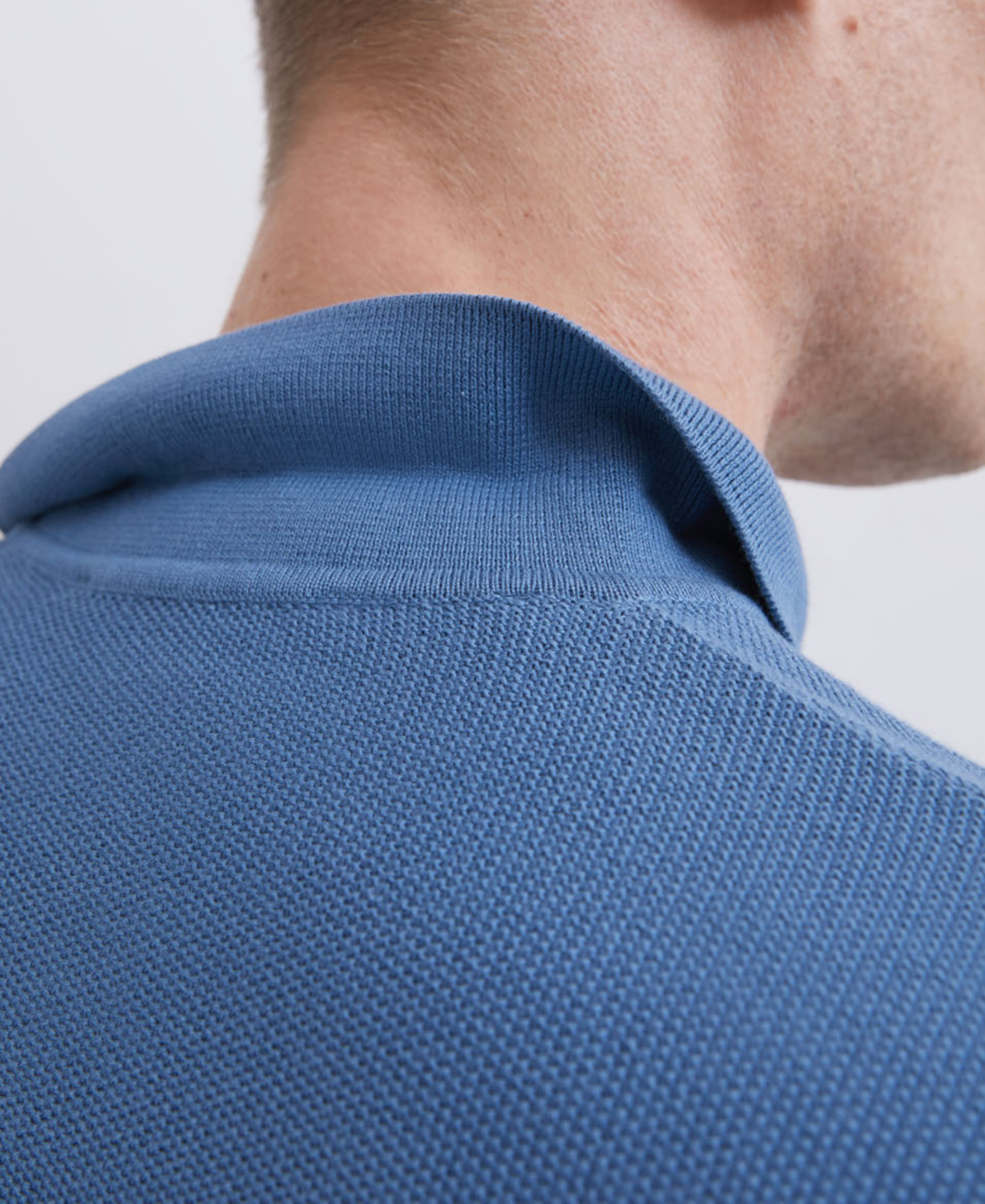 Green cotton polo shirt image number 2