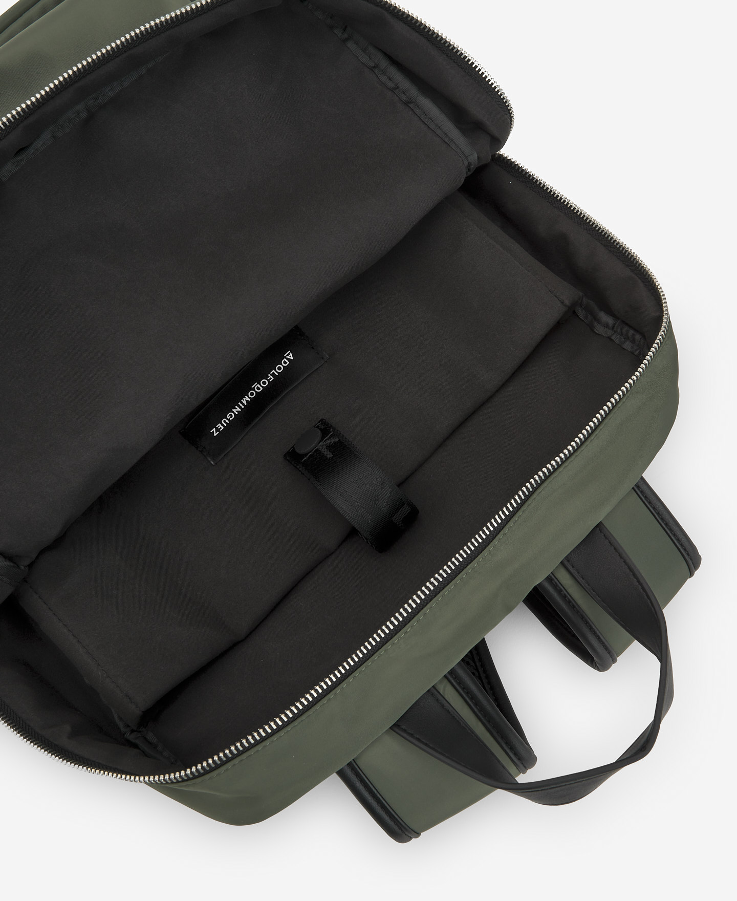 Recycled polyester green backpack image number 2