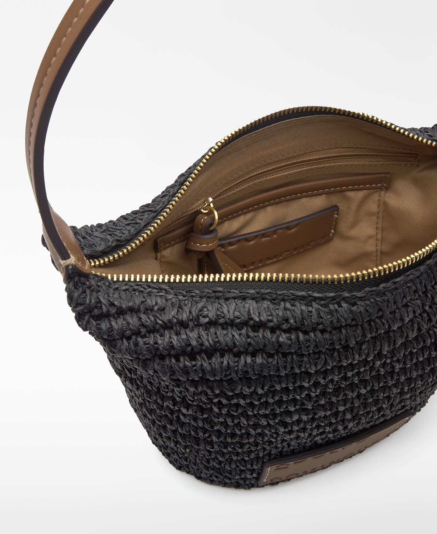 Bolso de hombro papel trenzado mujer image number 3