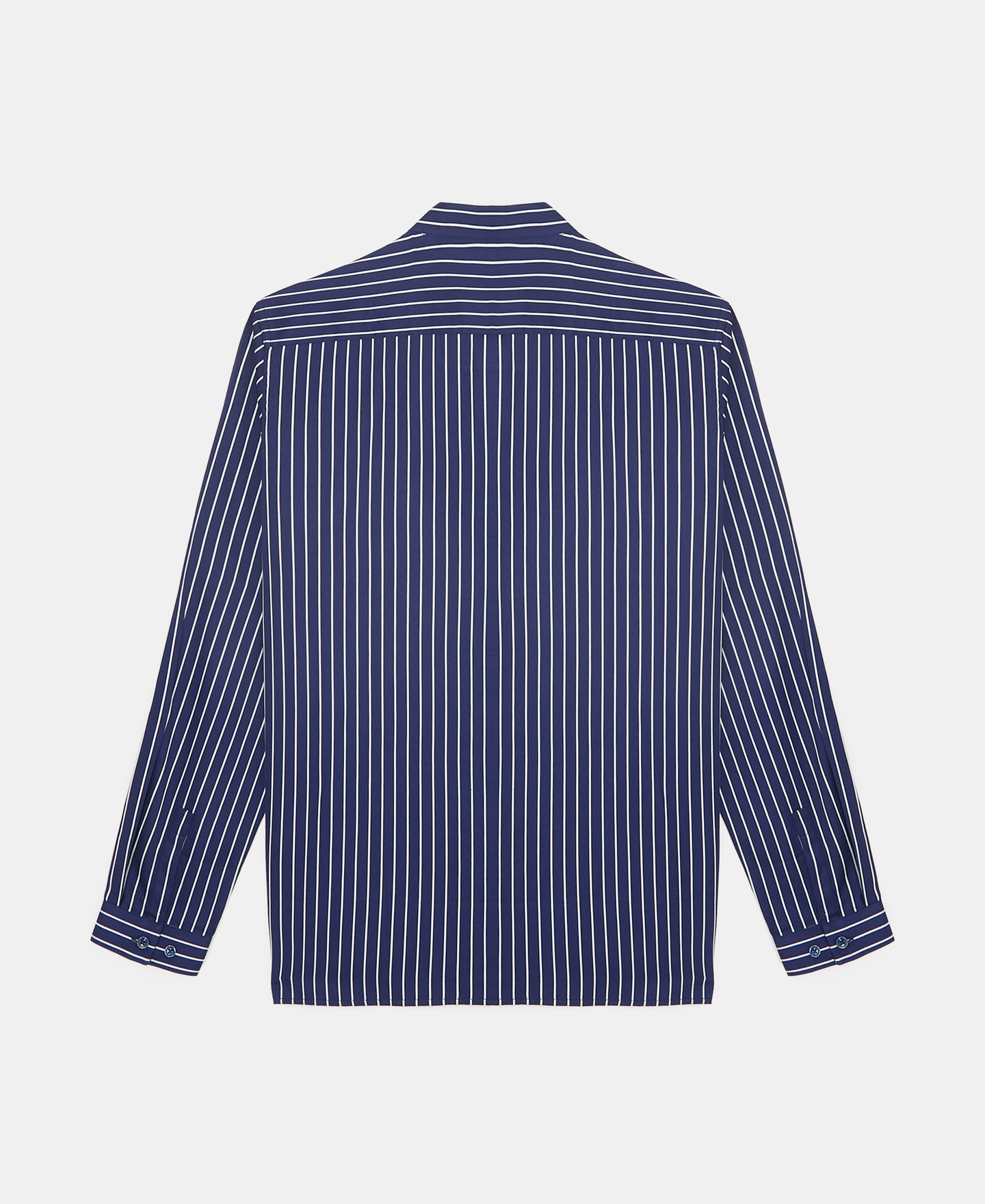 Camisa de rayas en algodón y modal image number 5