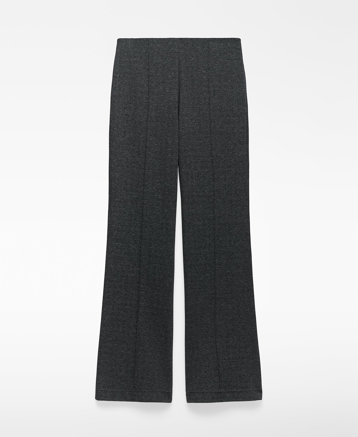 Herringbone flare trousers woman image number 4
