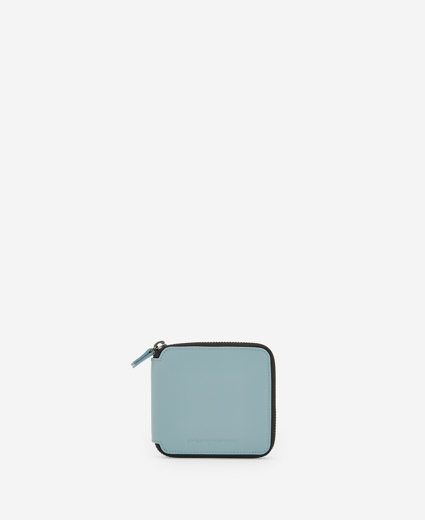 Light Blue leather square wallet image number 0