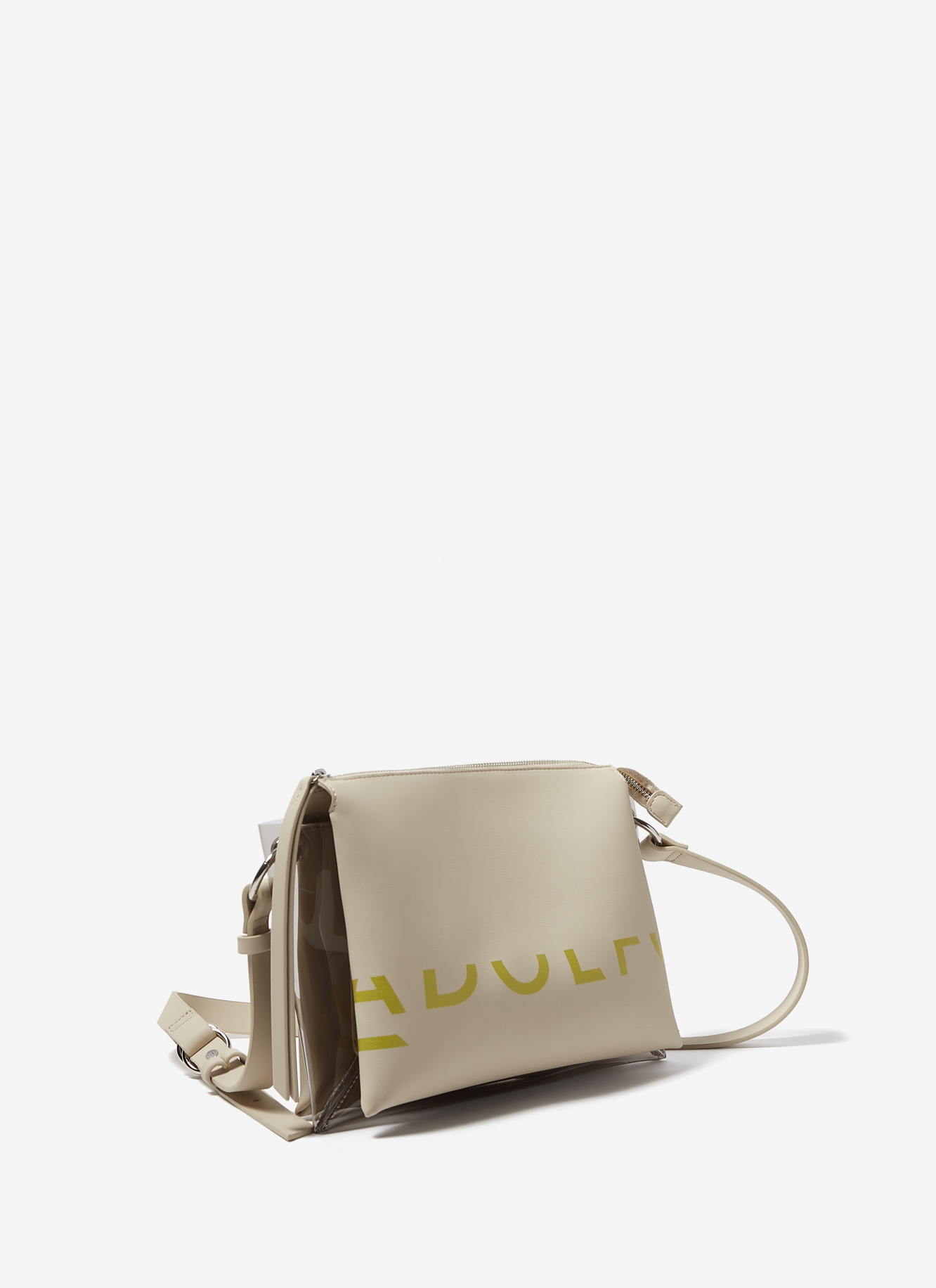 Faux-leather accordion crossbody bag image number 1