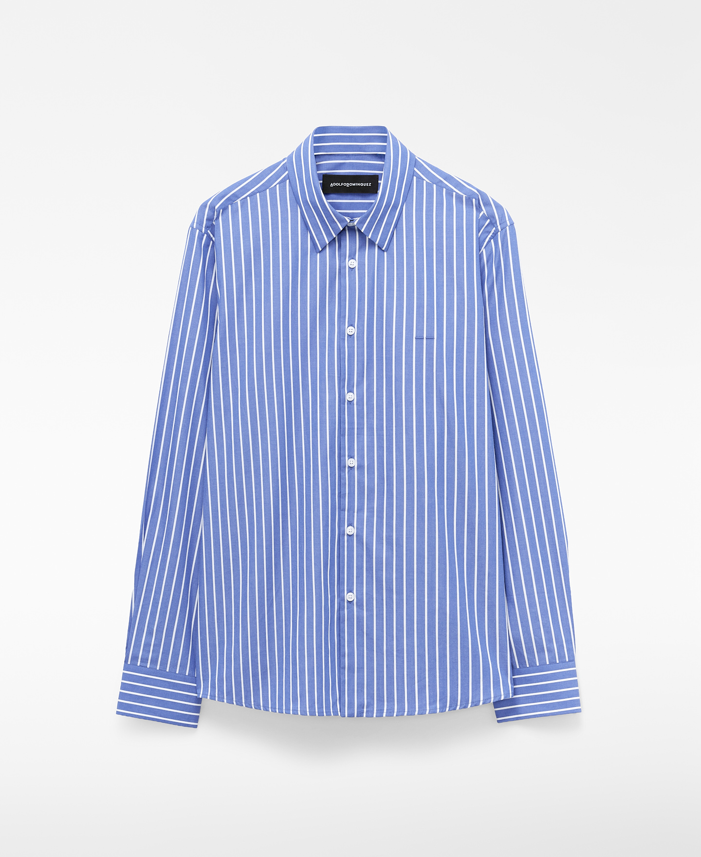 Camisa regular rayas algod&oacute;n org&aacute;nico image number 4