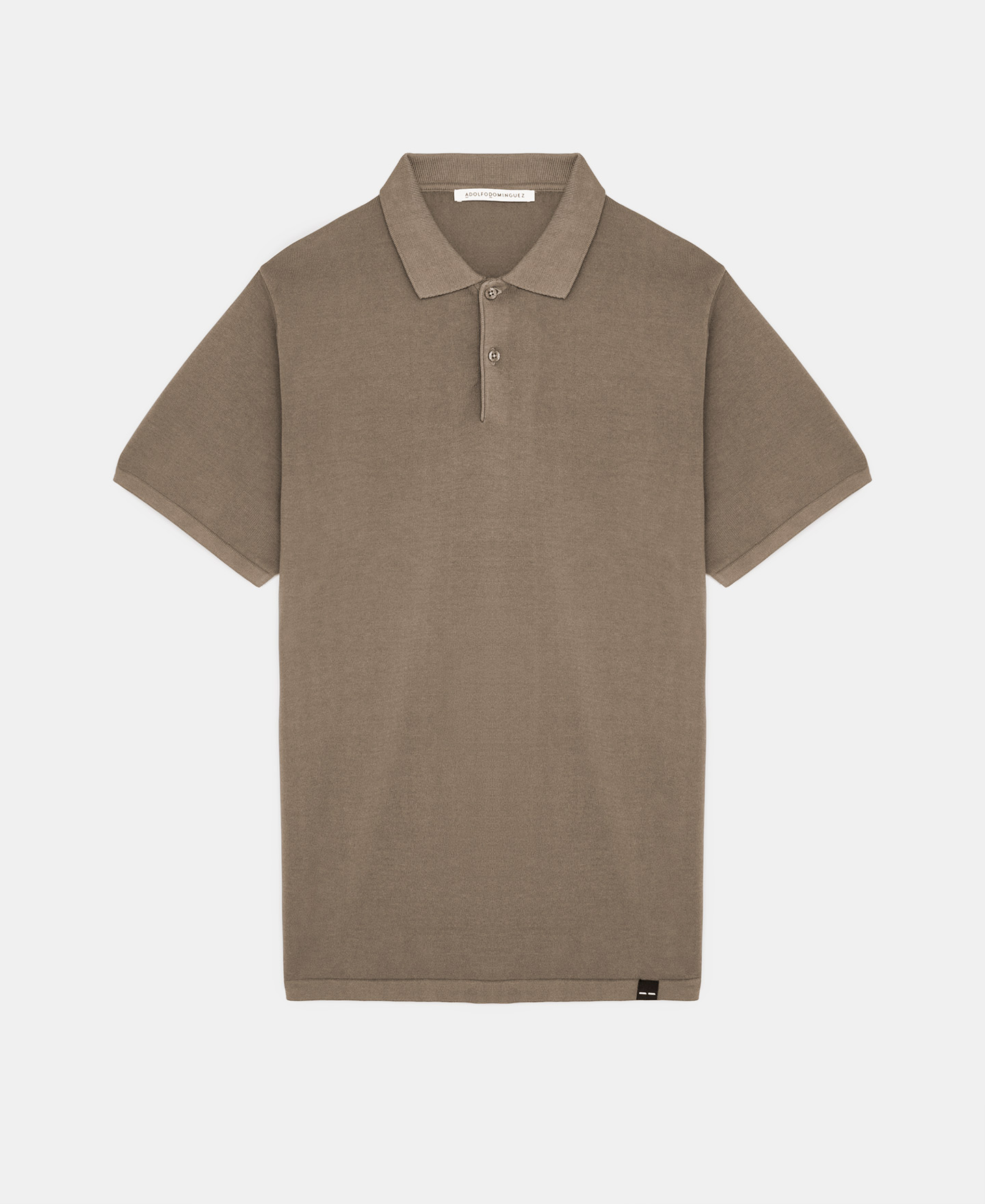 Two button polo shirt in organic cotton image number 4