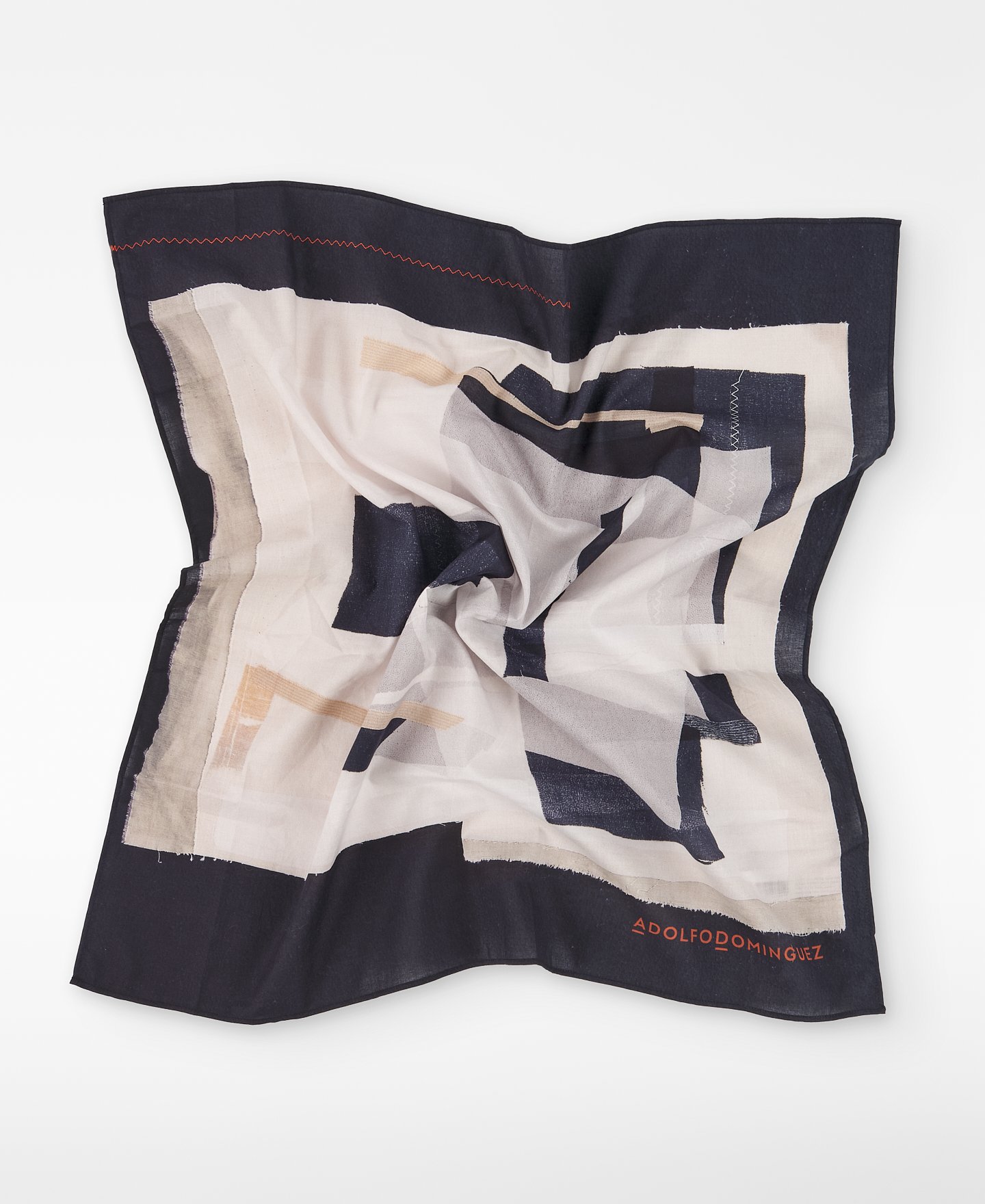 Cotton printed scarf man image number 1