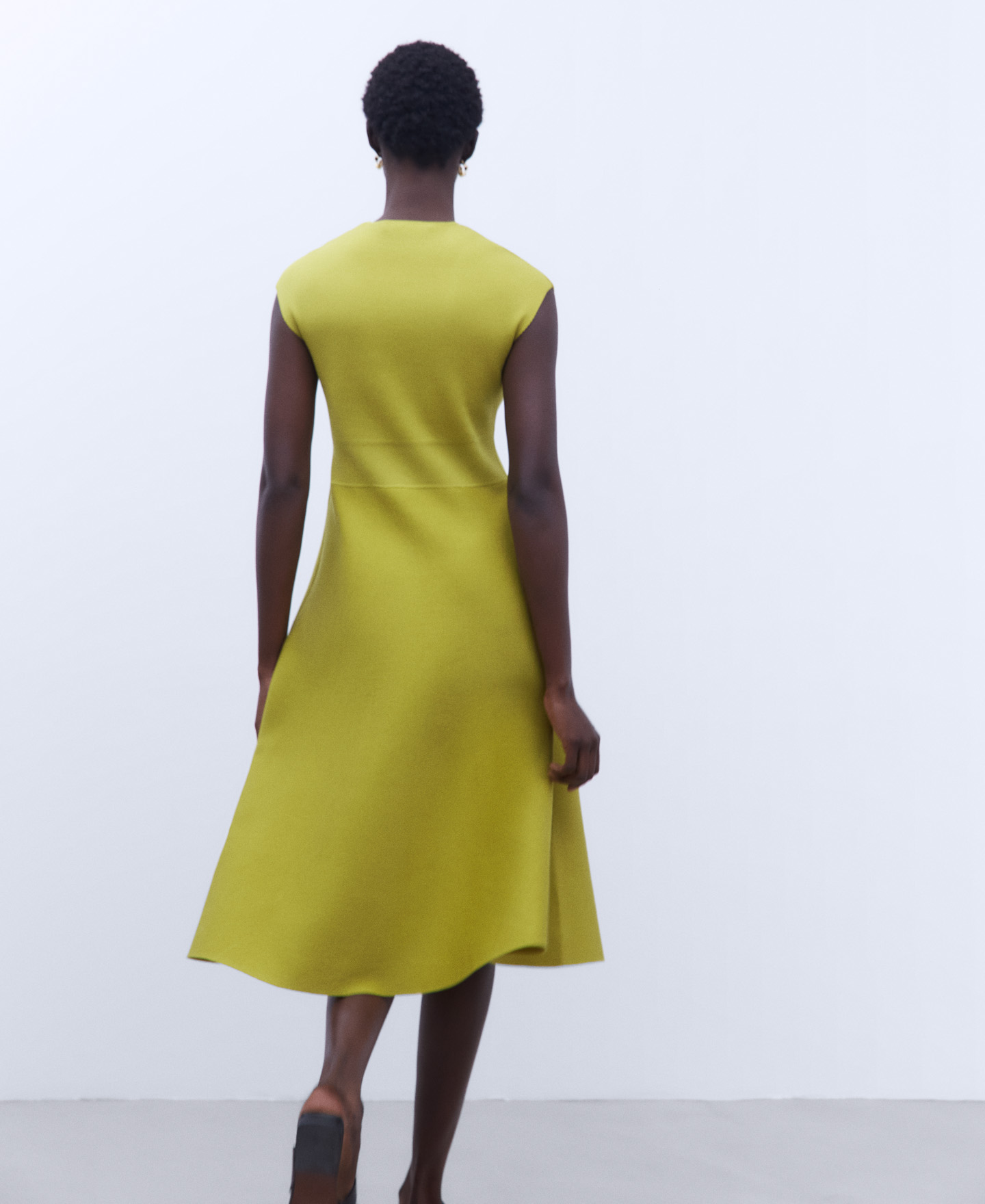 Crew neckline dress image number 2