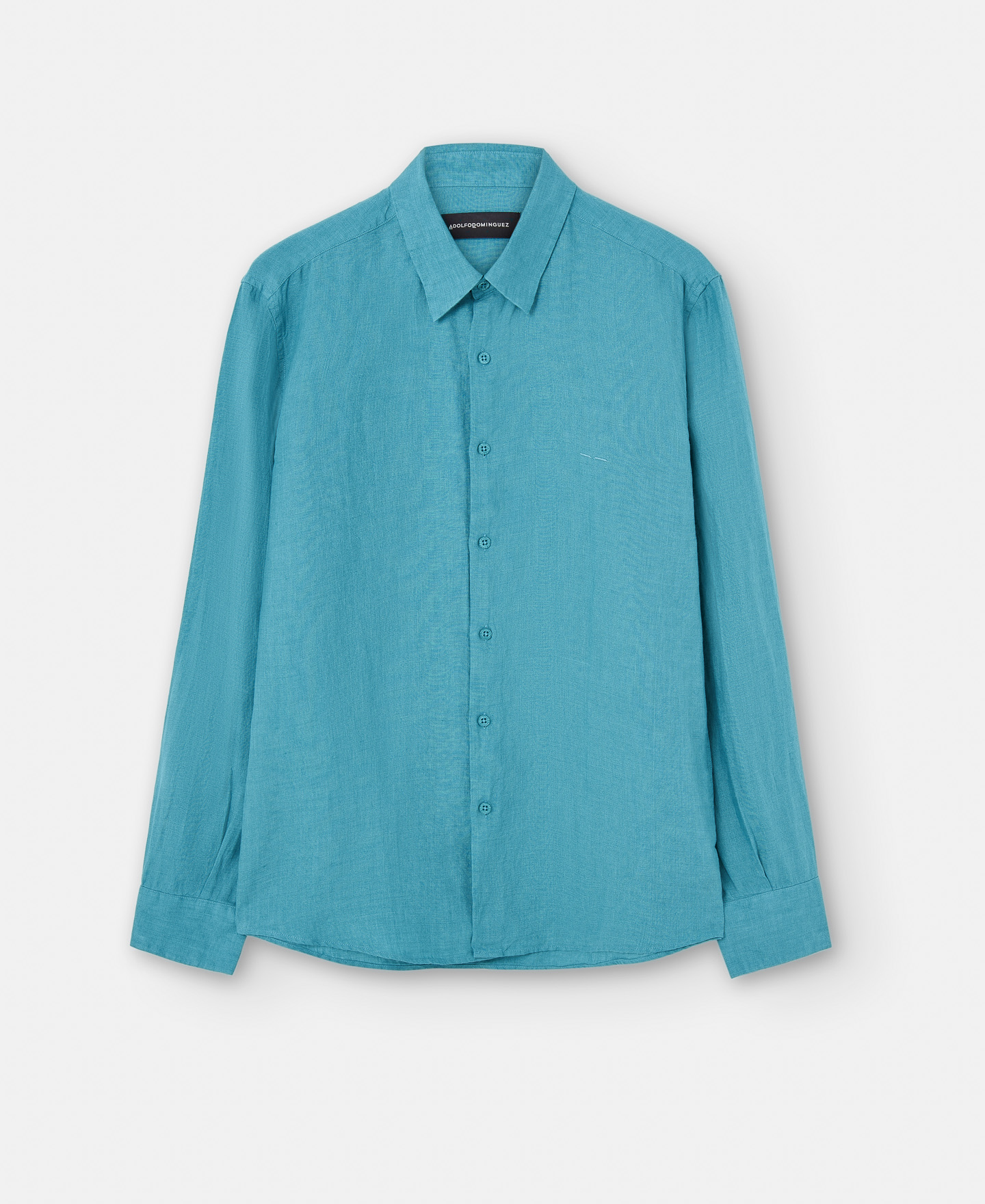 100% linen lapel collar shirt image number 4
