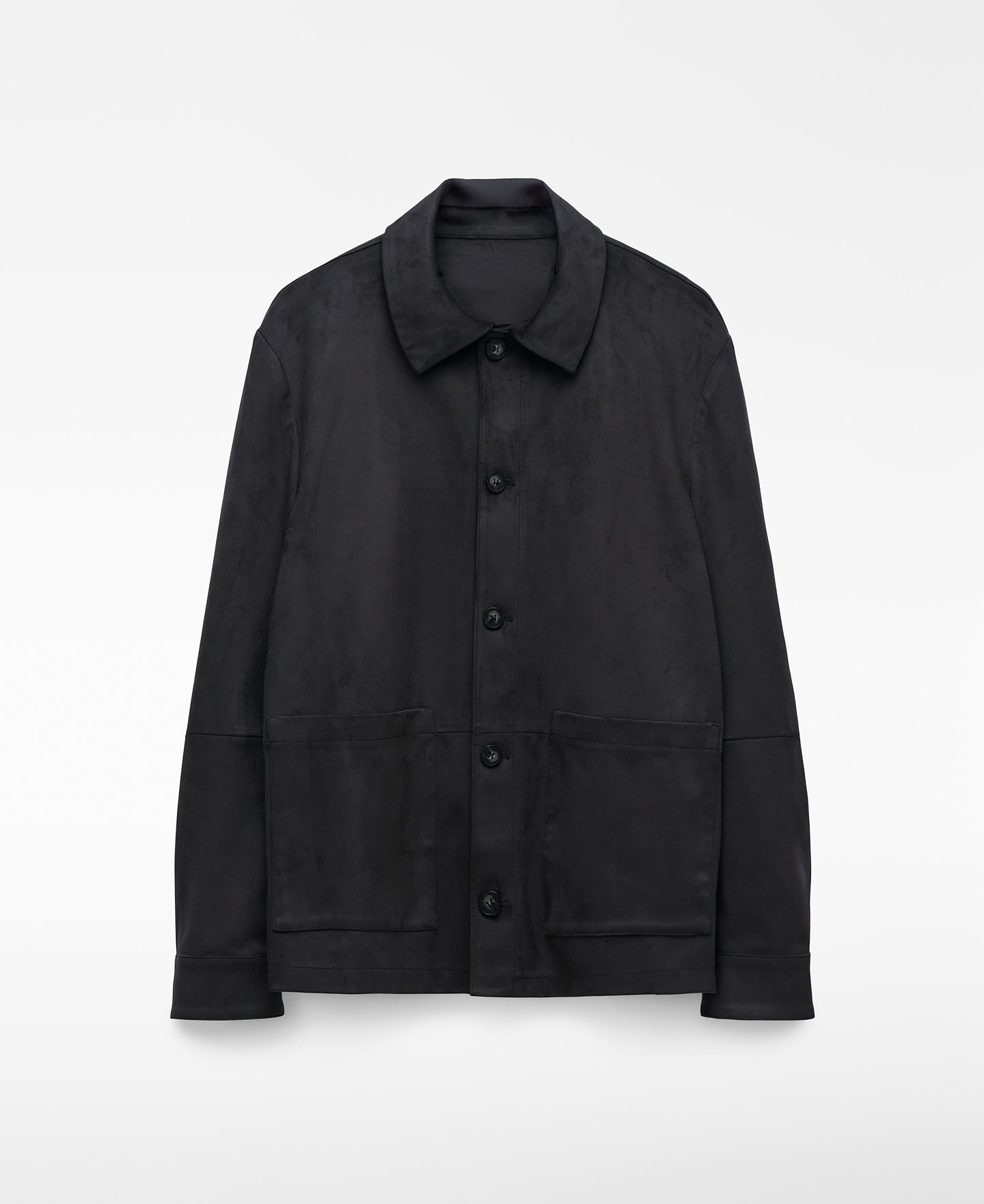 Sobrecamisa regular fit antelina image number 4