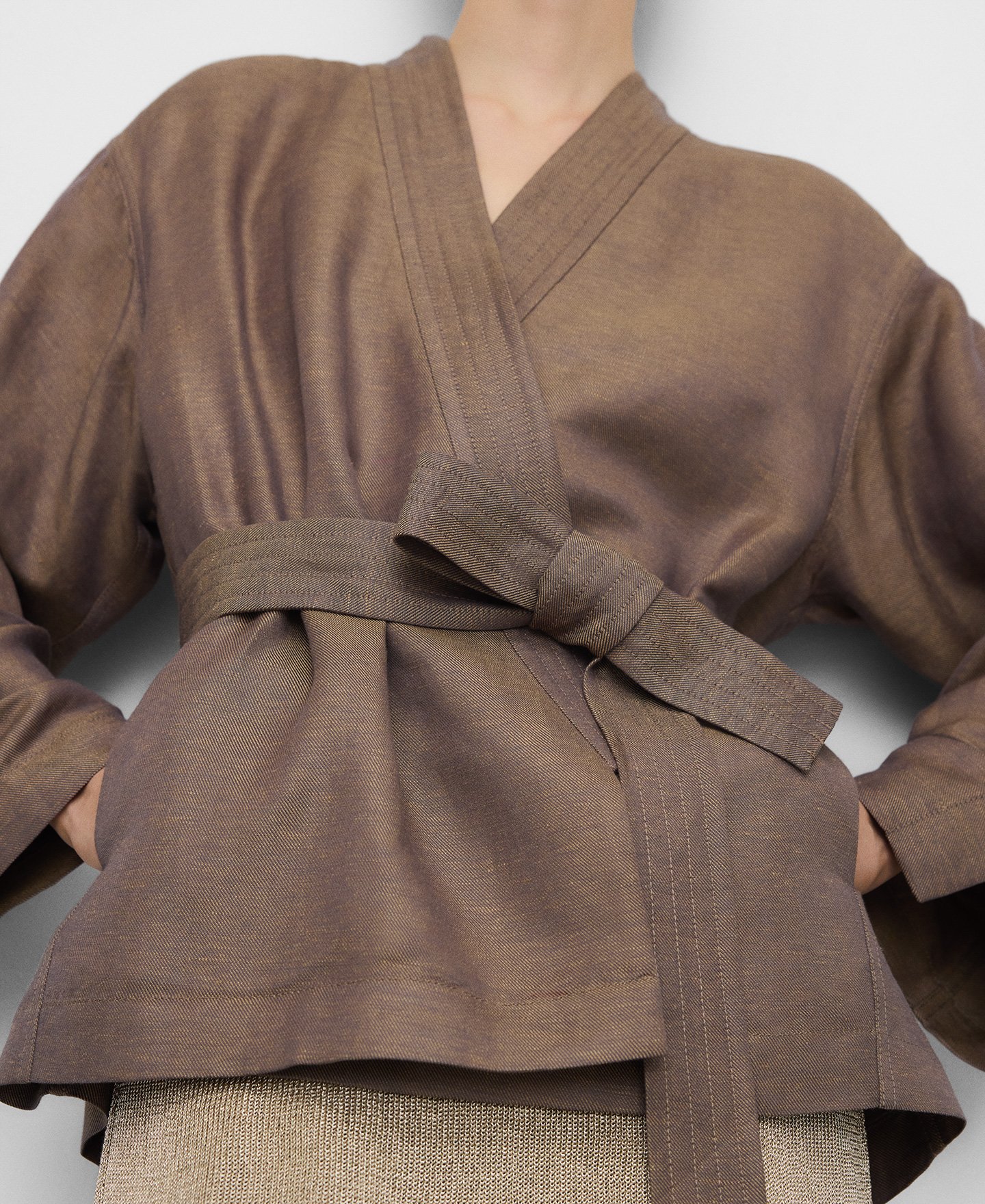 Wrap short kimono jacket image number 5