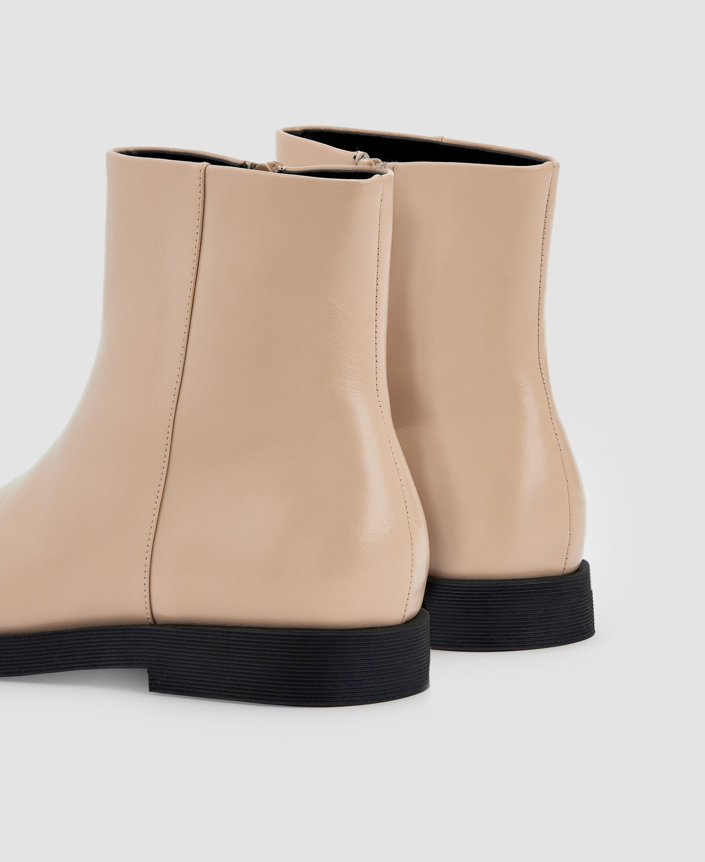 Minimalist leather ankle boots image number 2